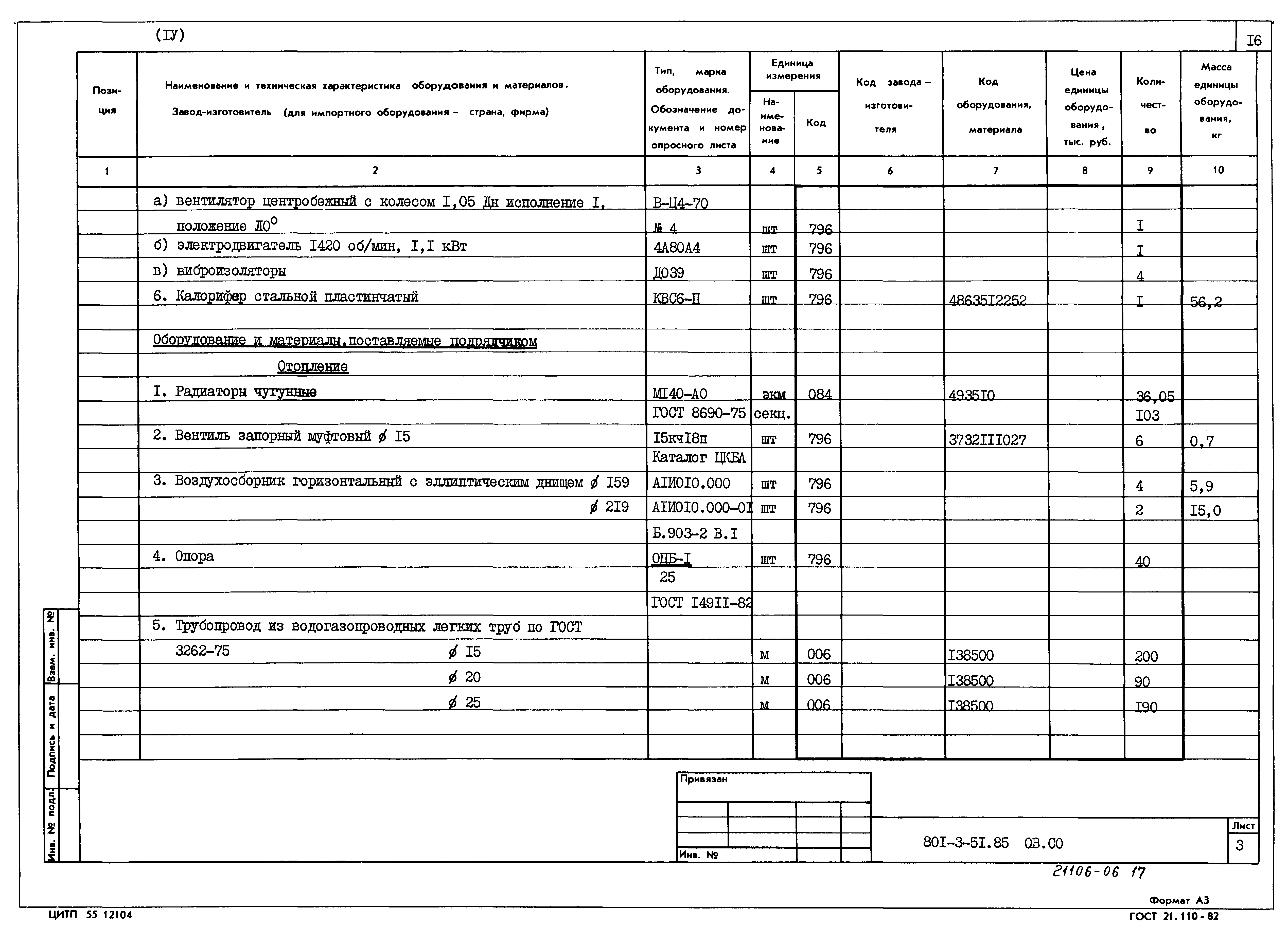 Типовой проект 801-3-51.85