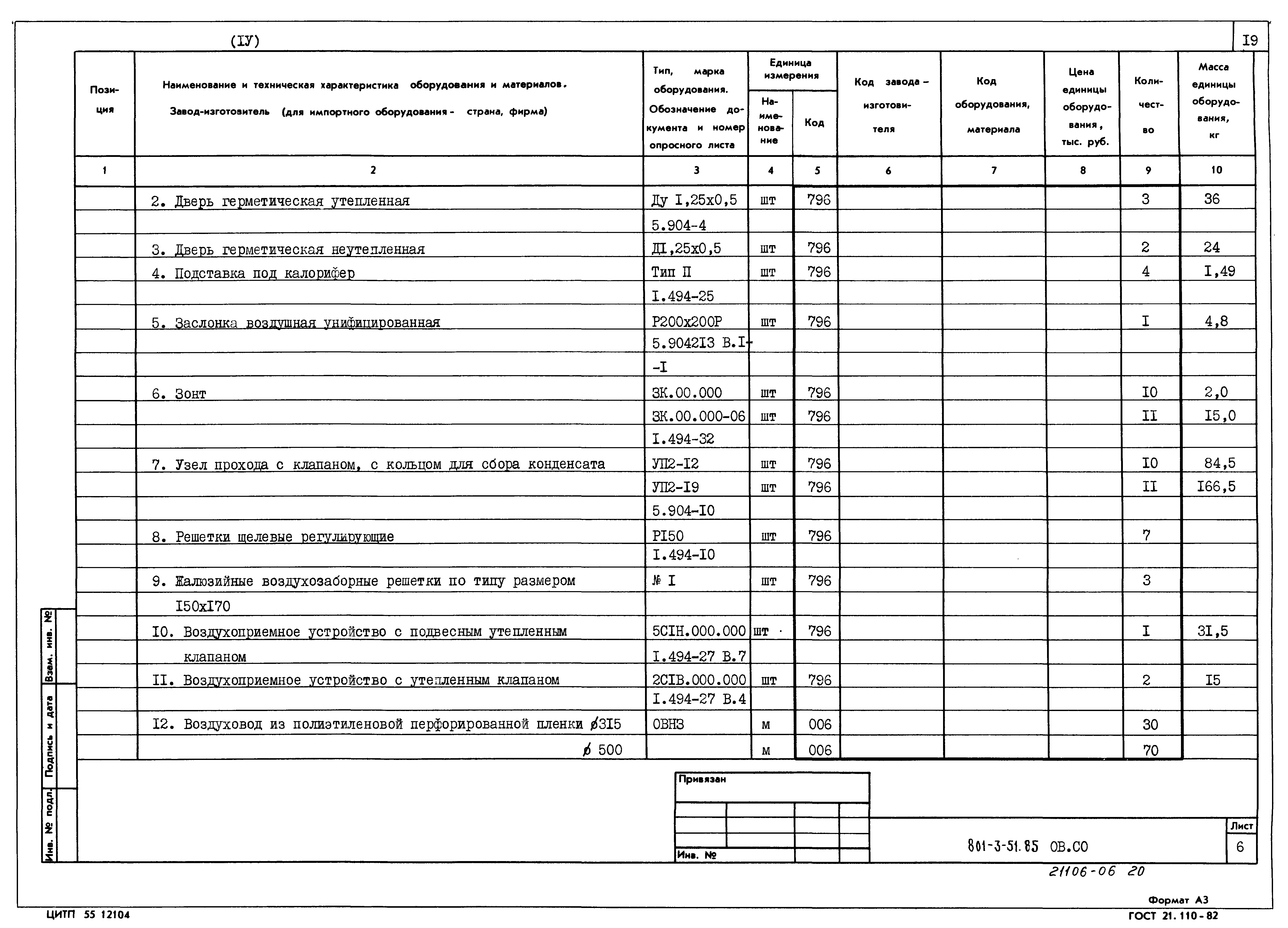 Типовой проект 801-3-51.85