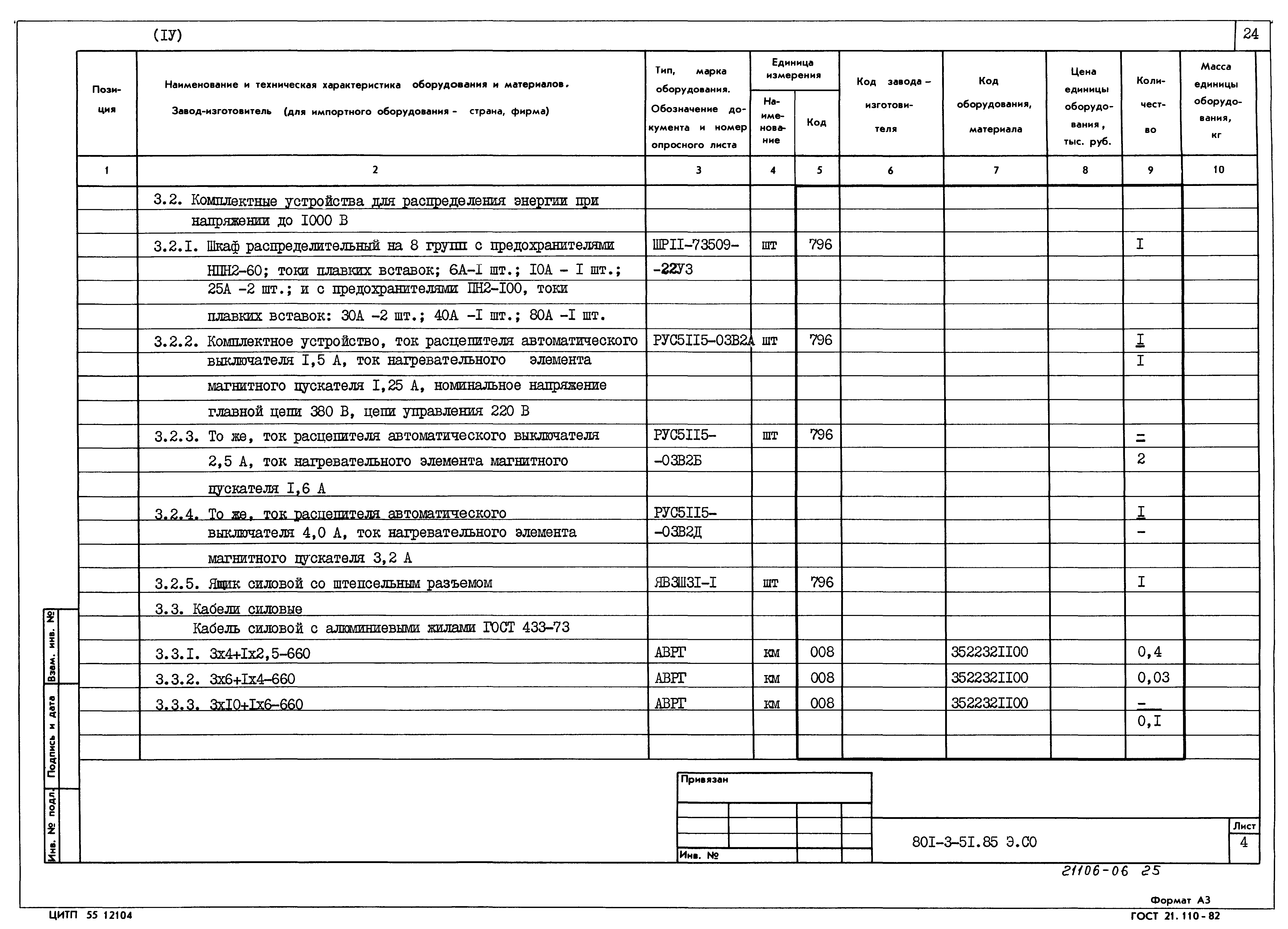 Типовой проект 801-3-51.85