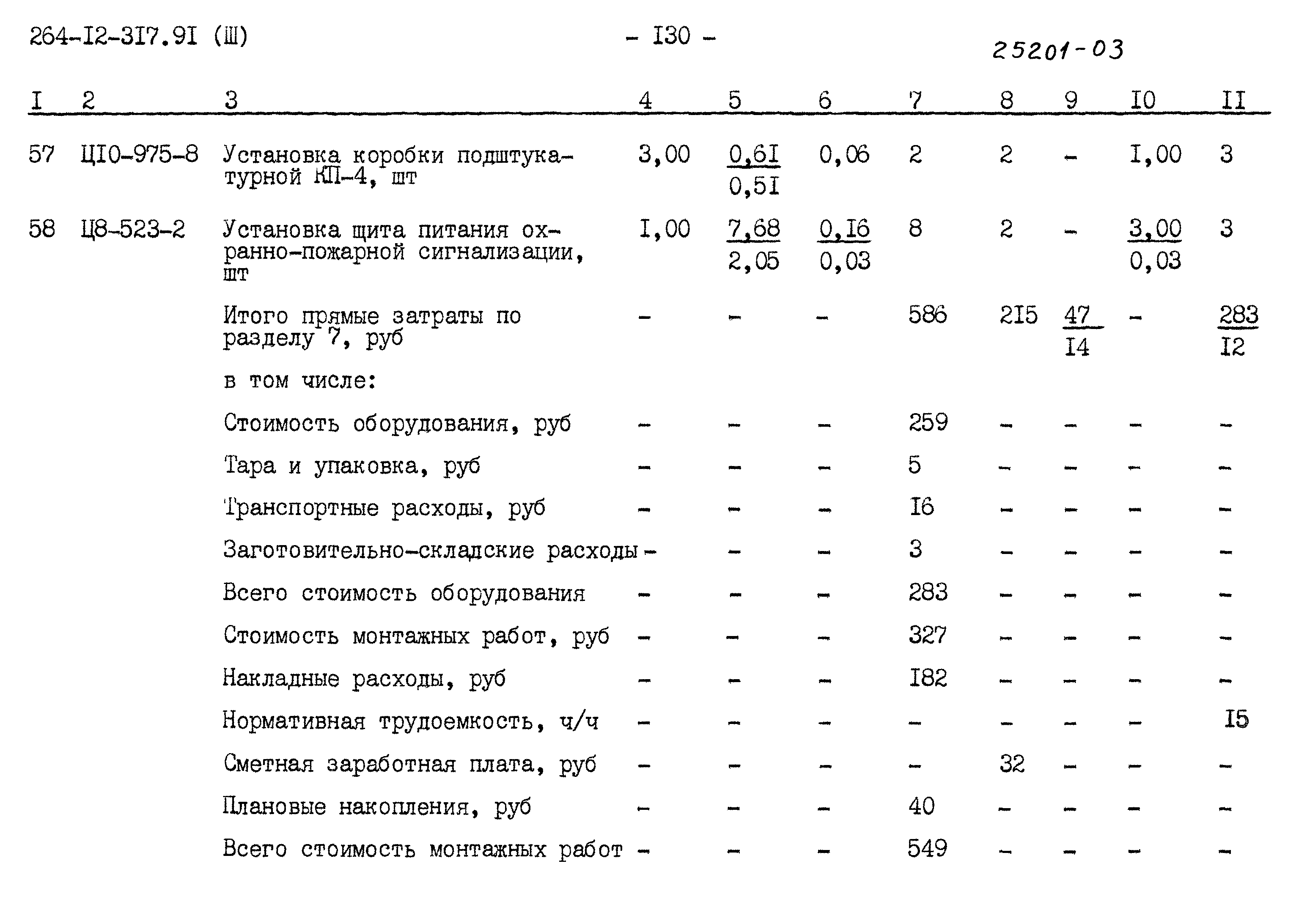 Типовой проект 264-12-317.91