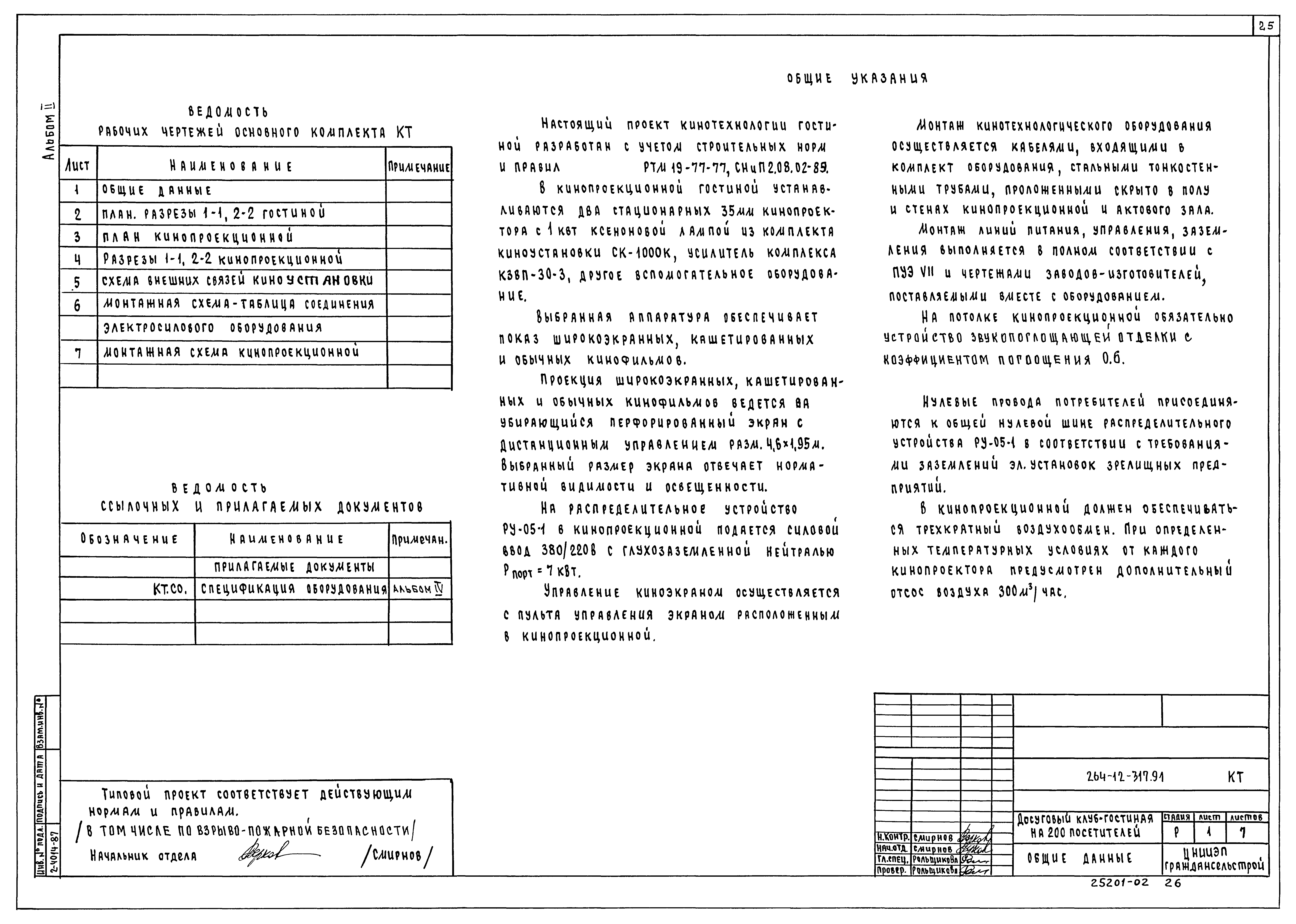 Типовой проект 264-12-317.91