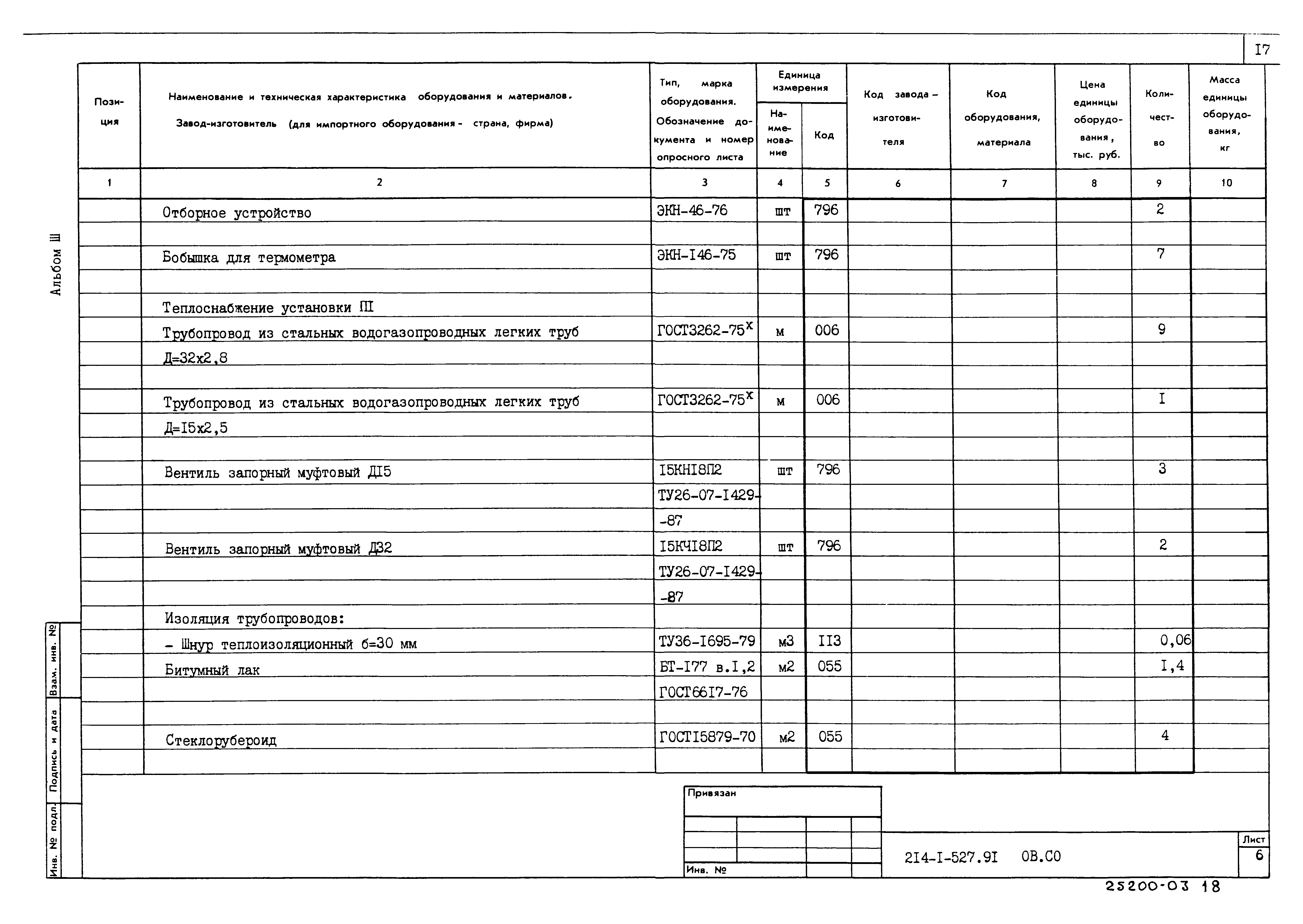 Типовой проект 214-1-527.91