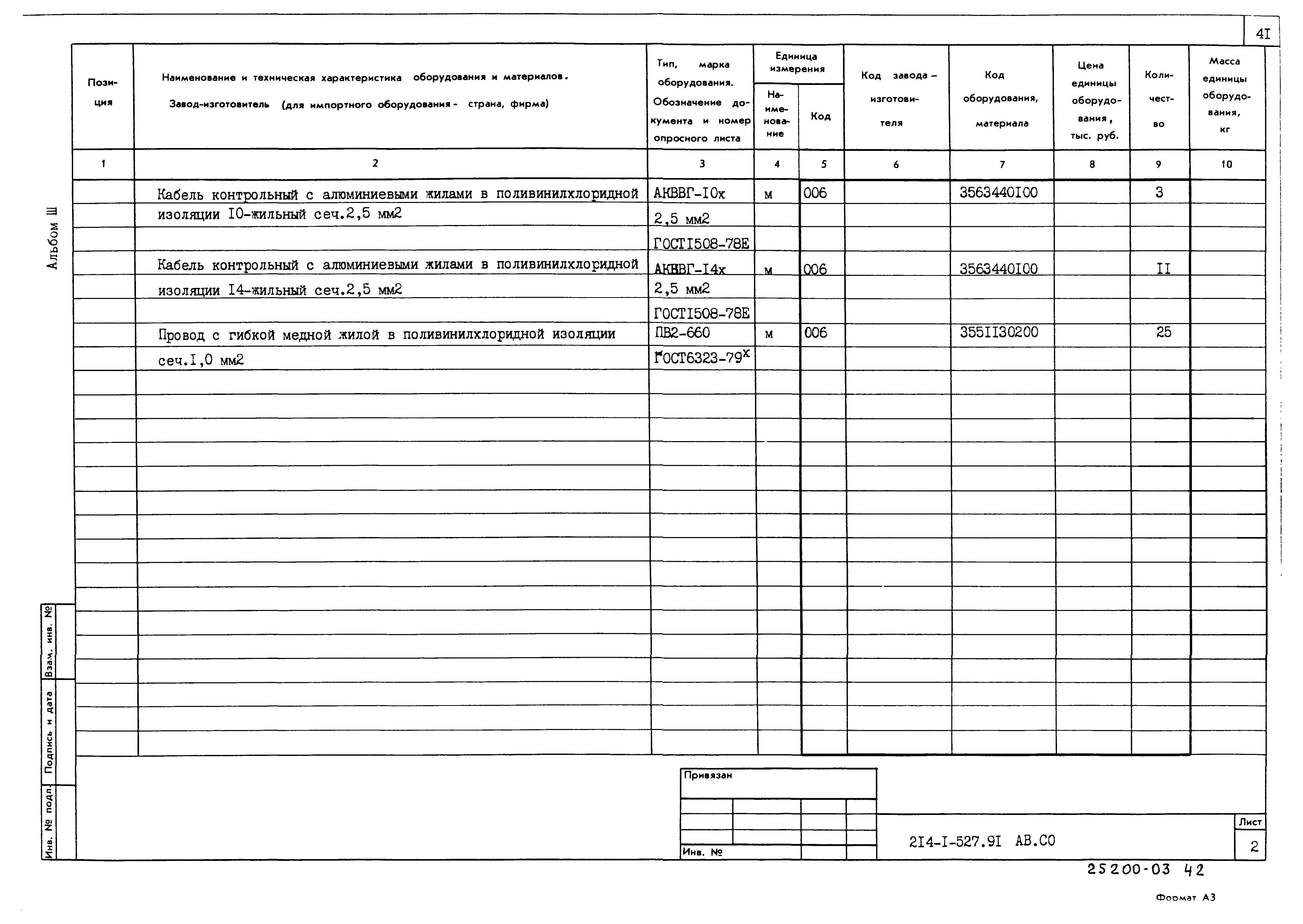 Типовой проект 214-1-527.91