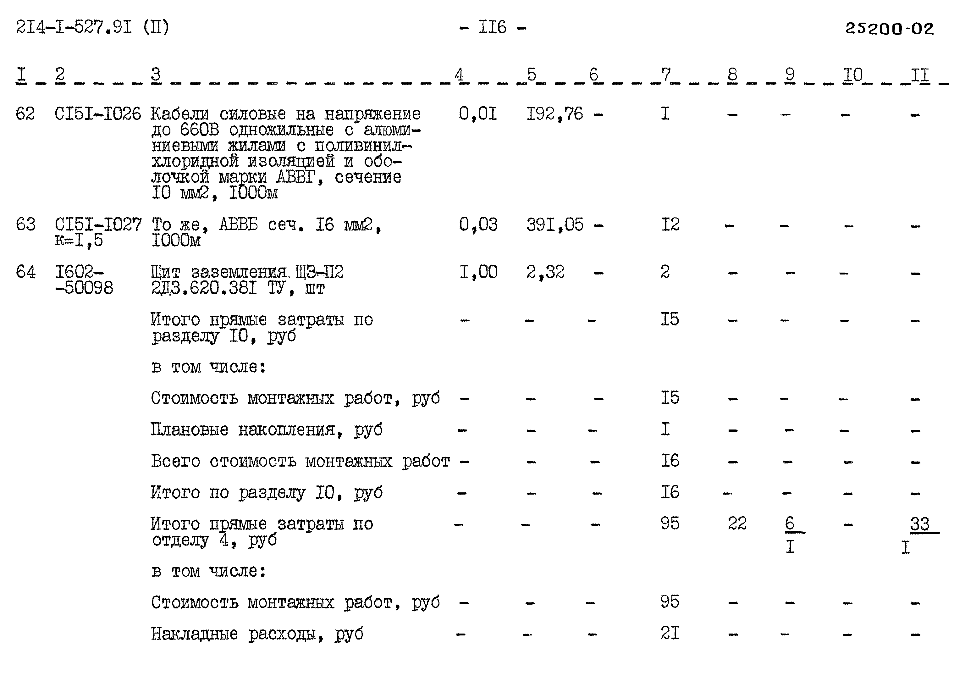 Типовой проект 214-1-527.91