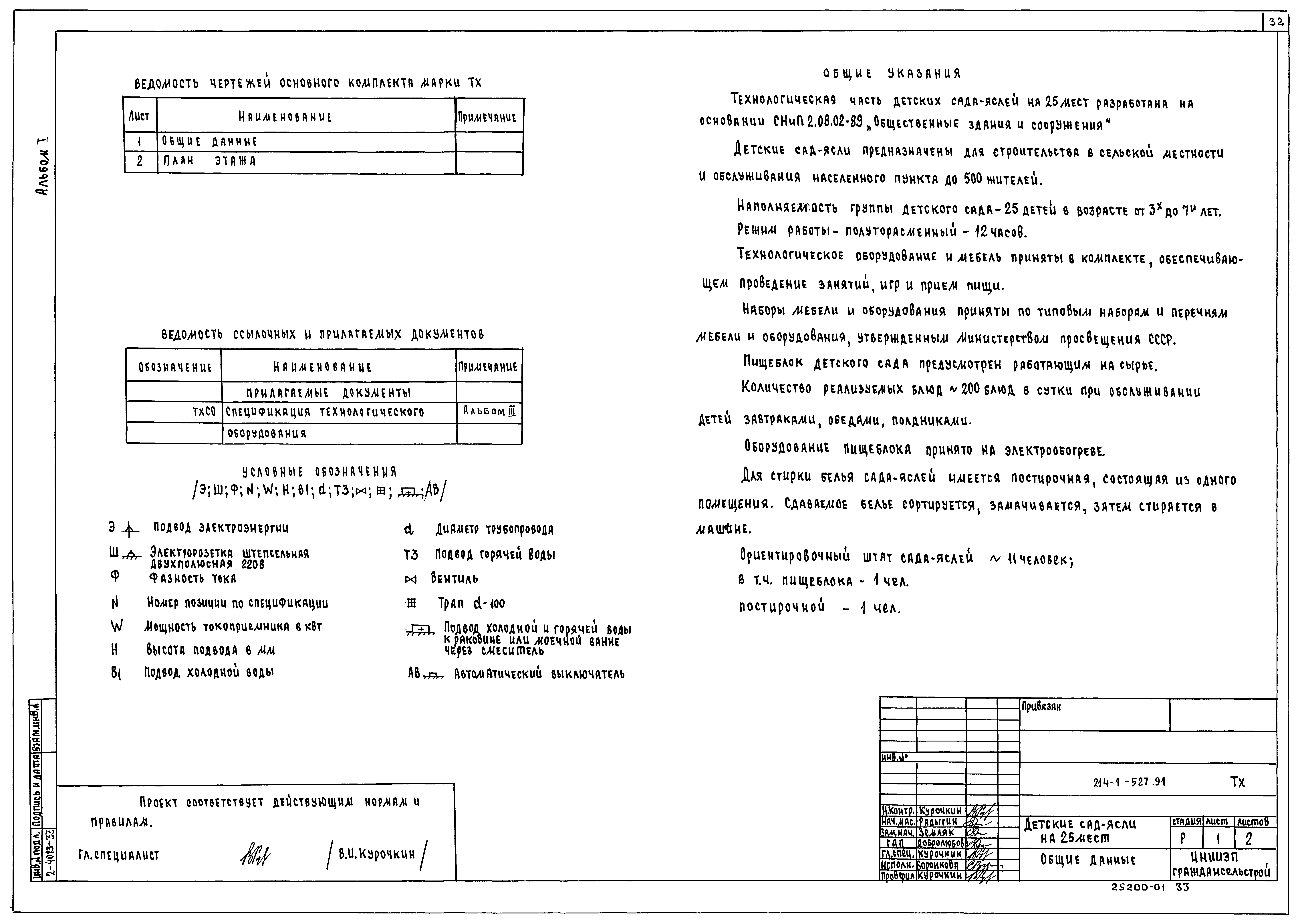 Типовой проект 214-1-527.91