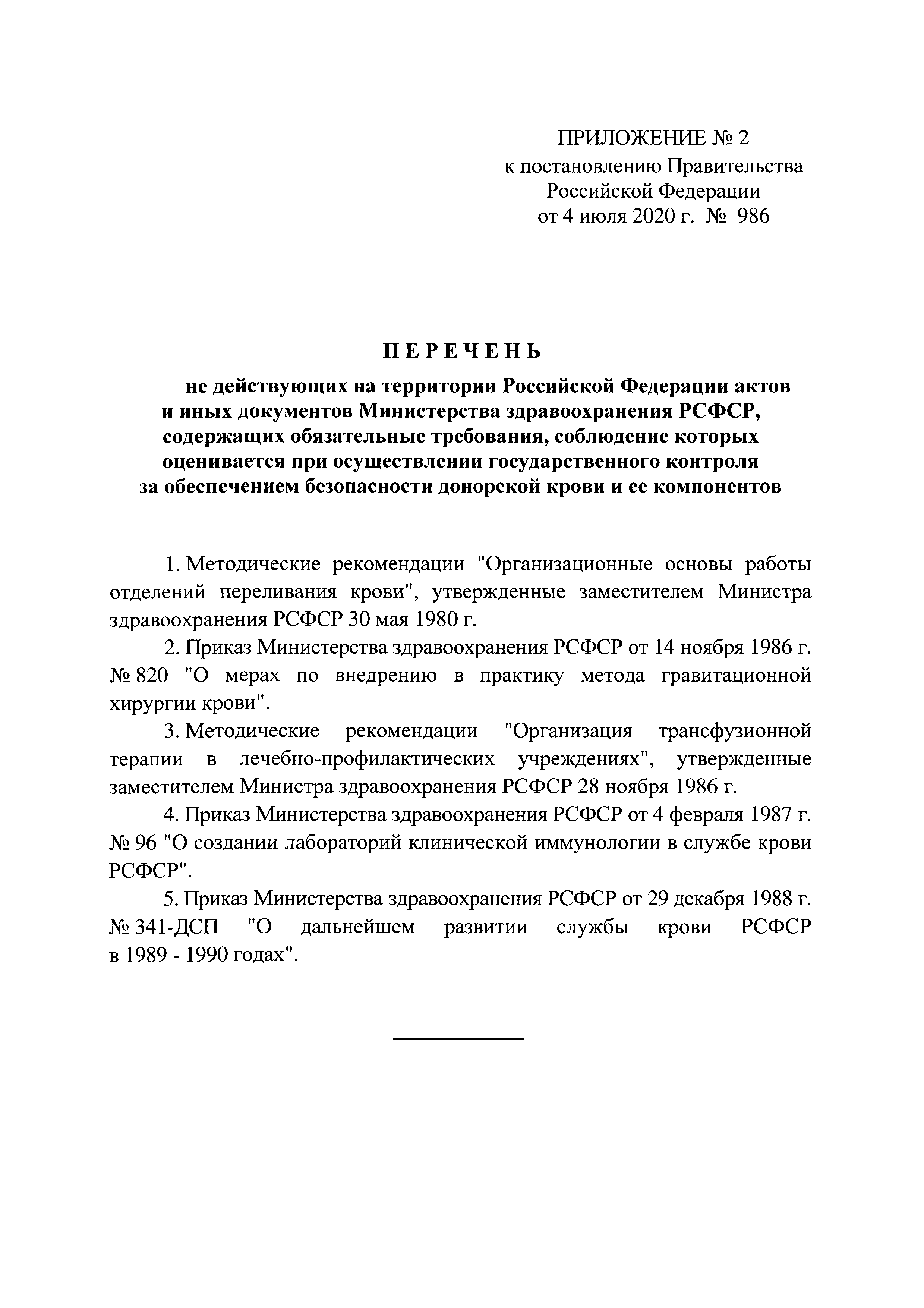 Постановление 986