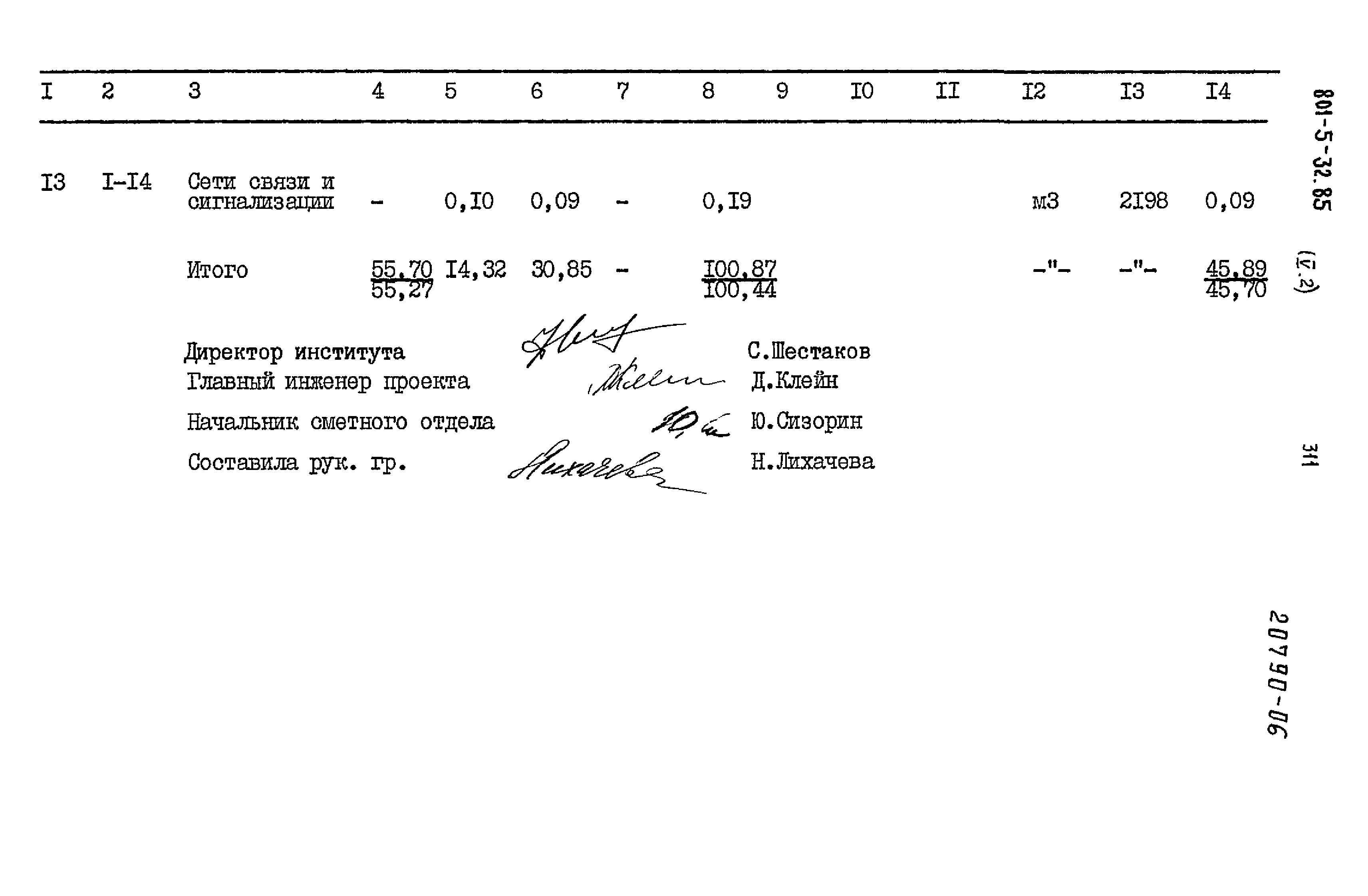 Типовой проект 801-5-32.85