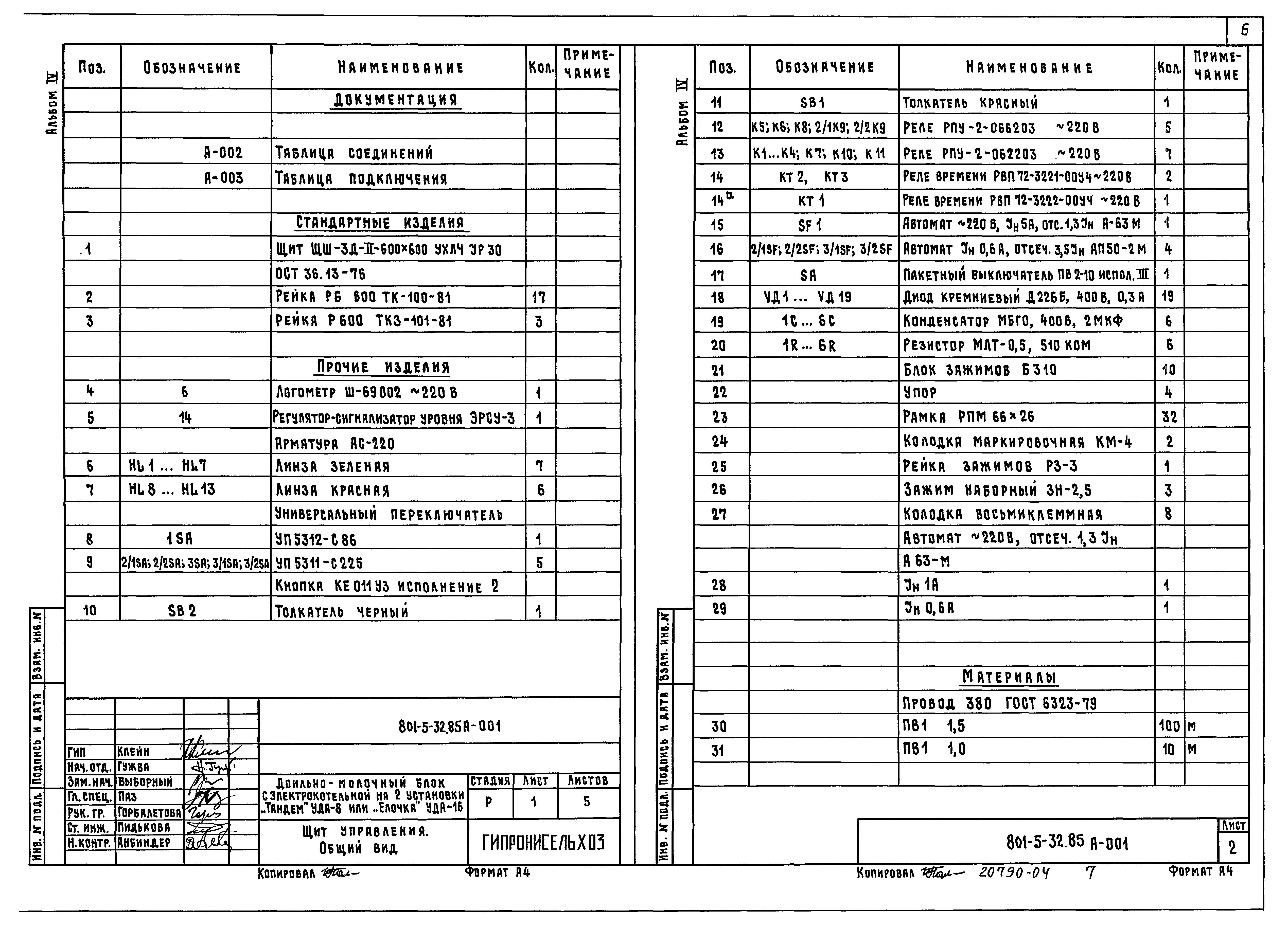 Типовой проект 801-5-32.85