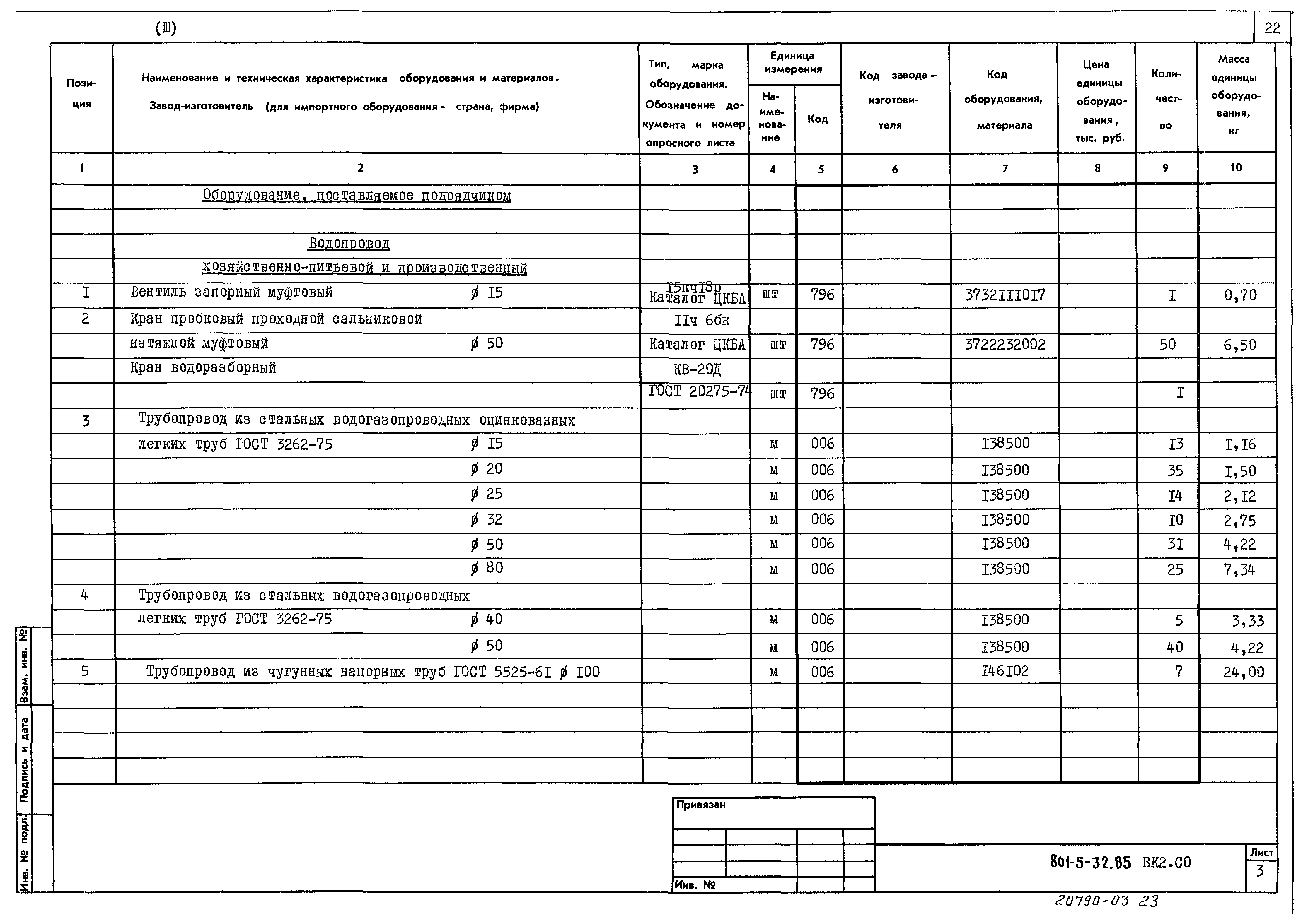 Типовой проект 801-5-32.85