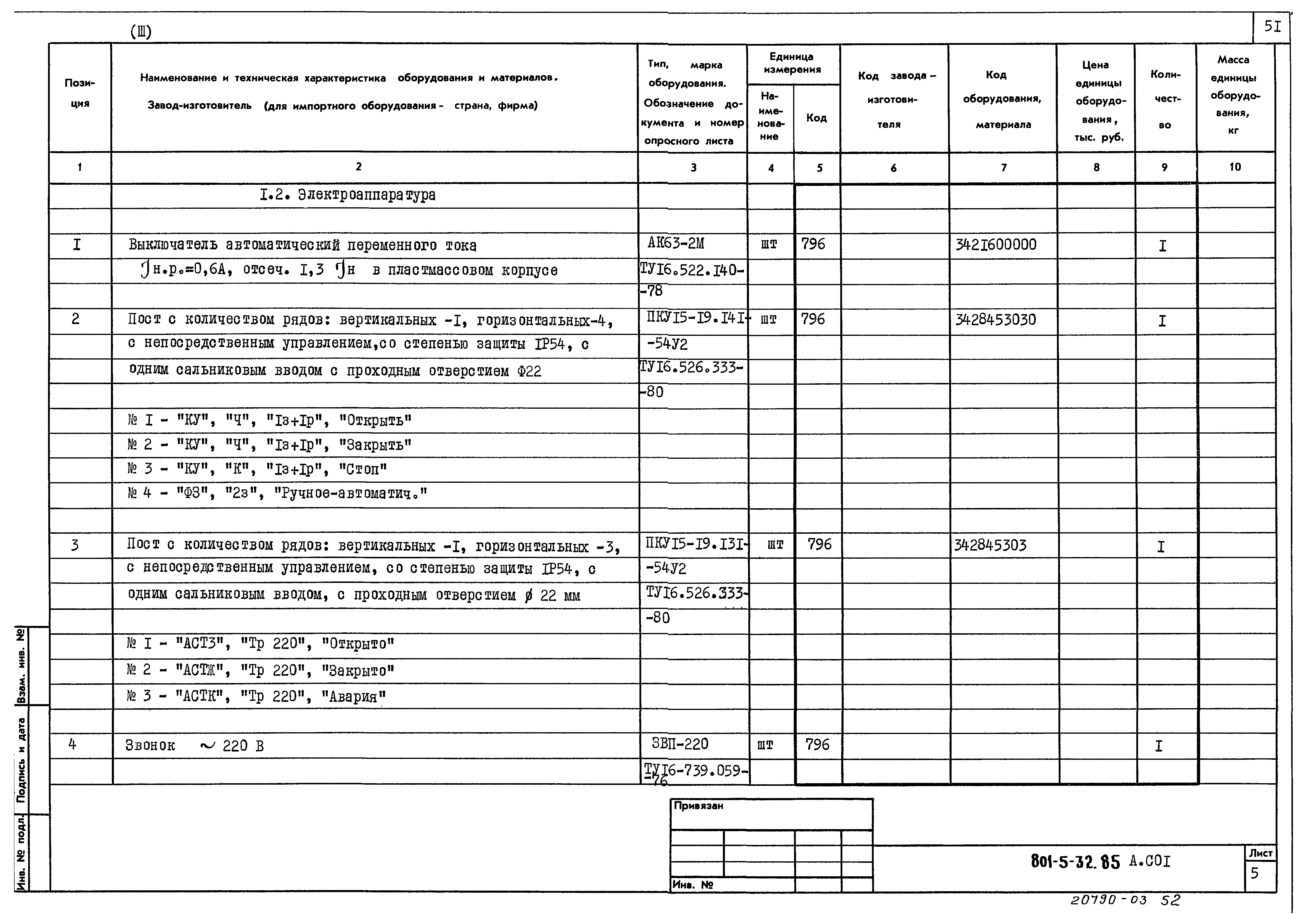 Типовой проект 801-5-32.85