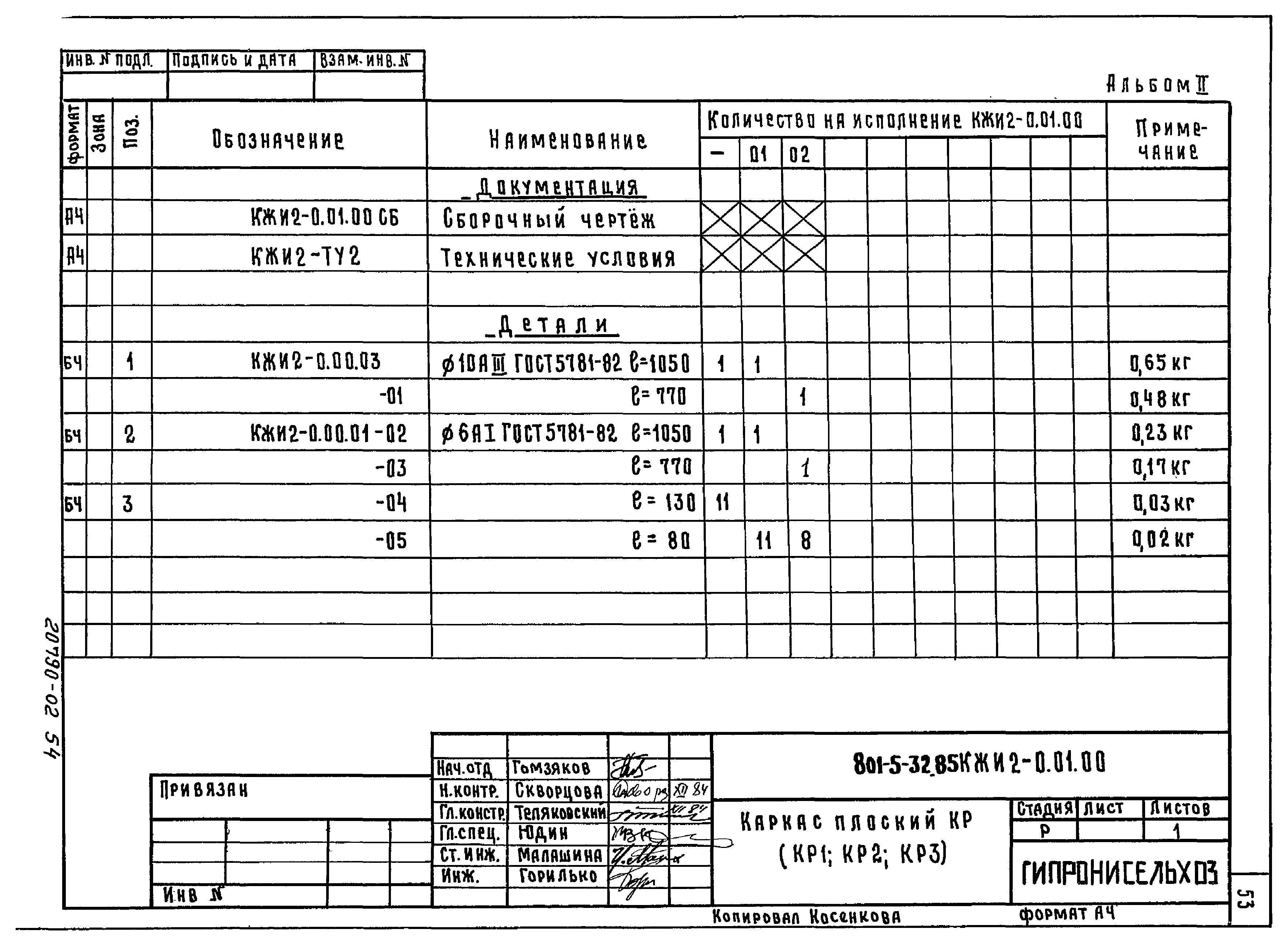 Типовой проект 801-5-32.85