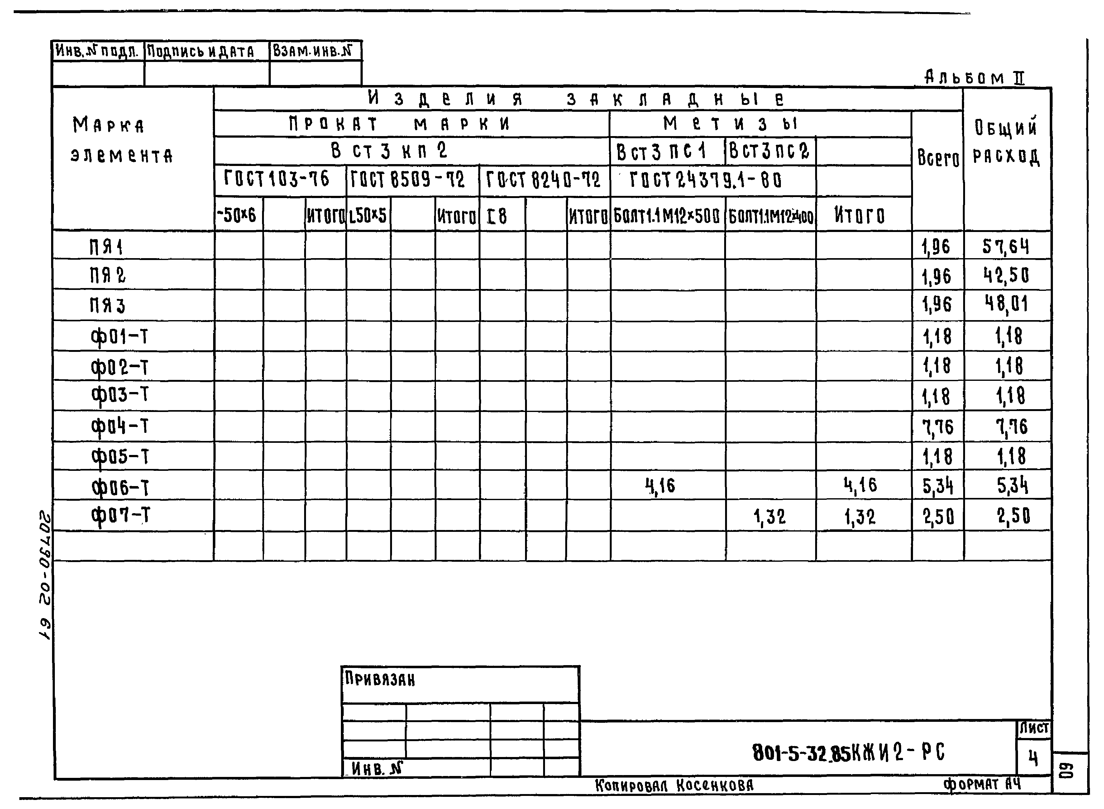Типовой проект 801-5-32.85