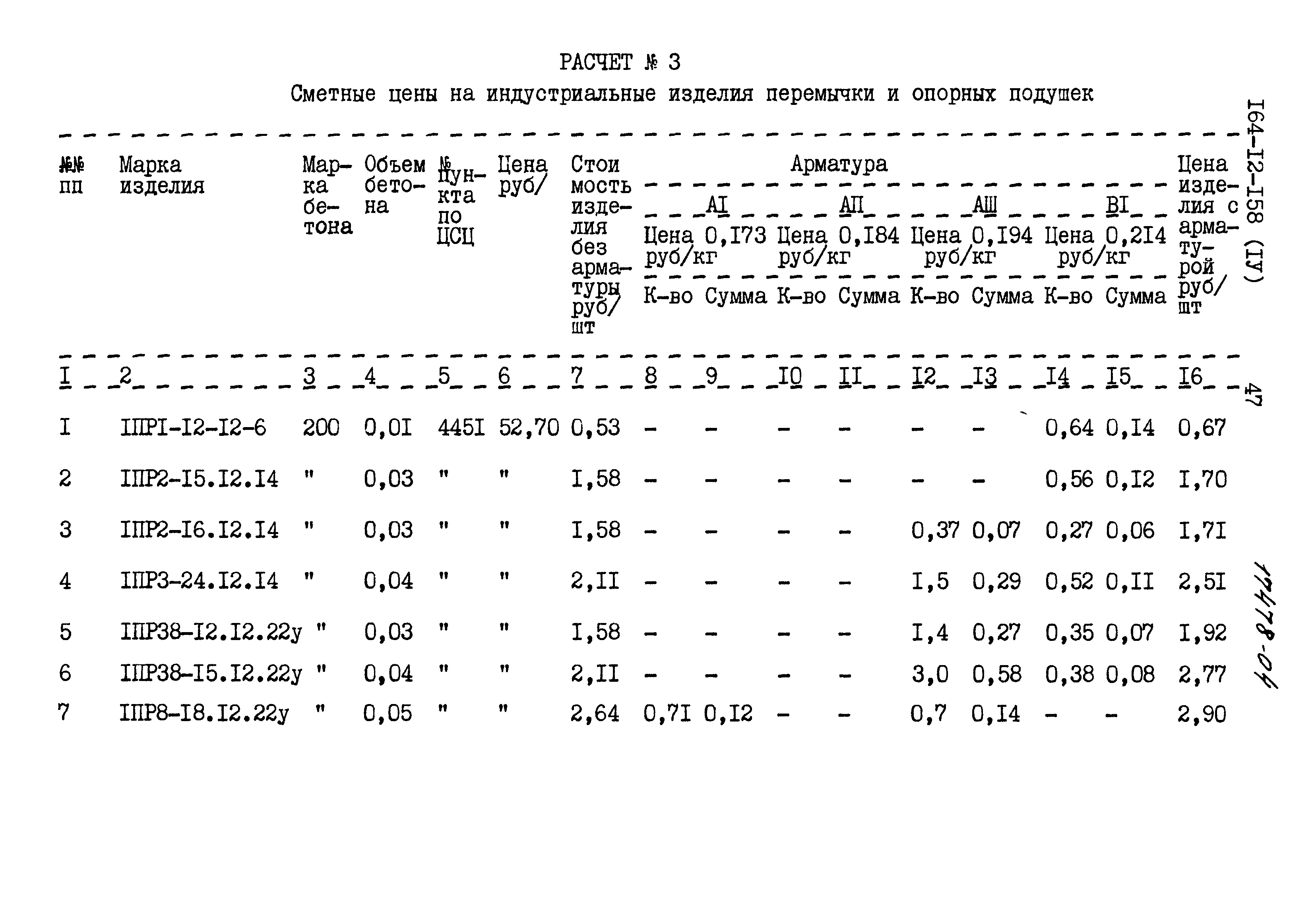 Типовой проект 164-12-158