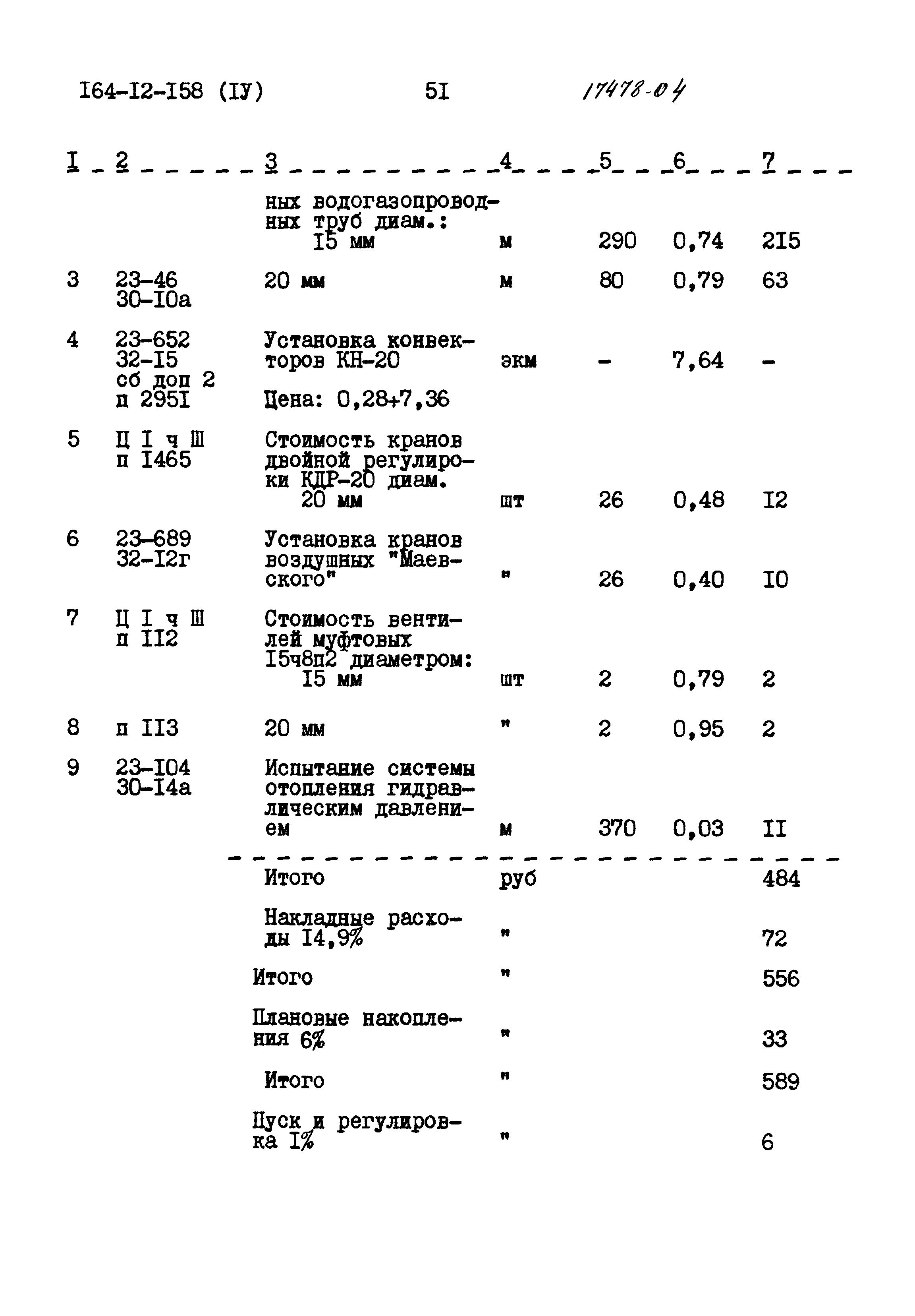 Типовой проект 164-12-158