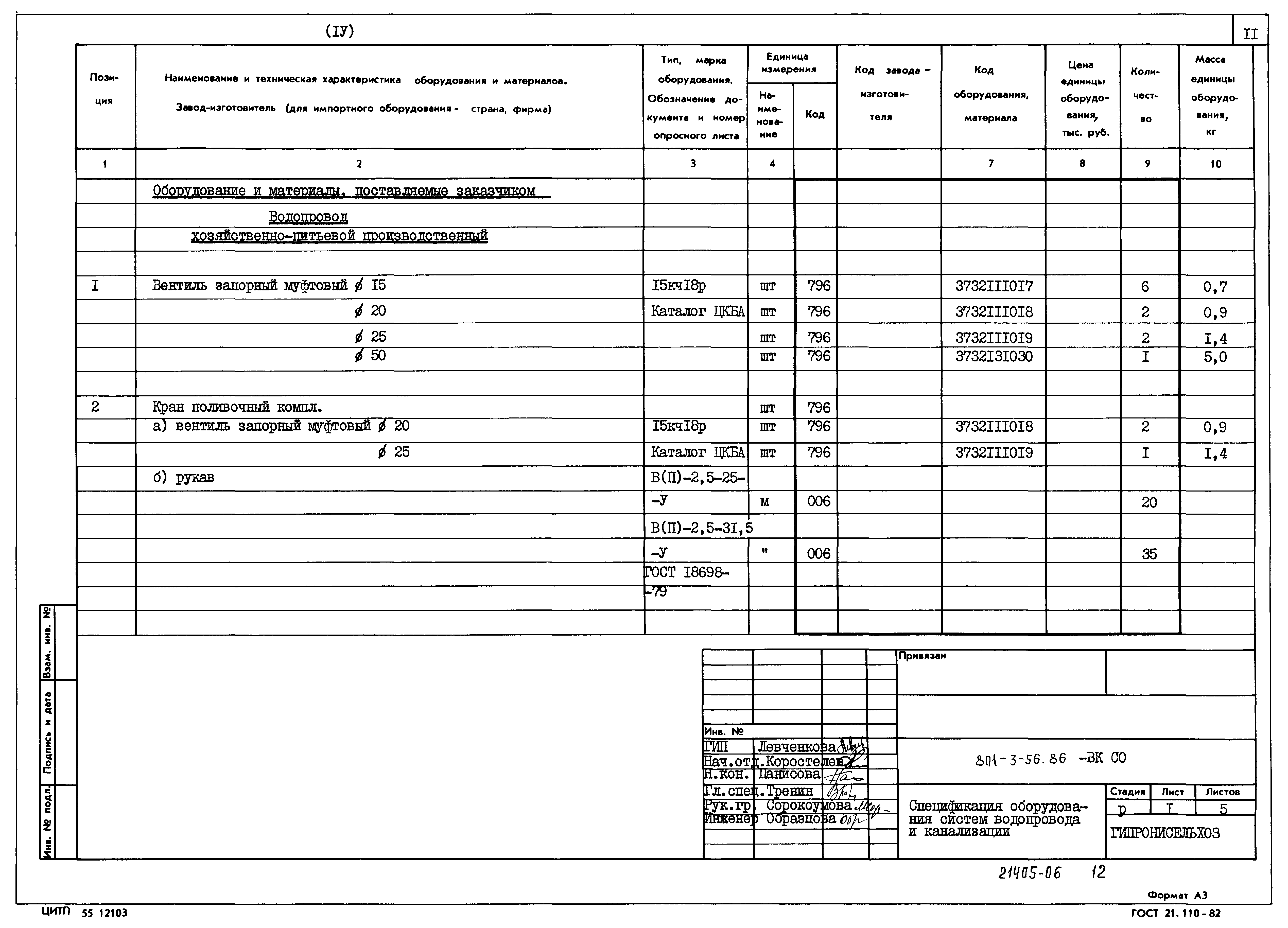 Типовой проект 801-3-56.86