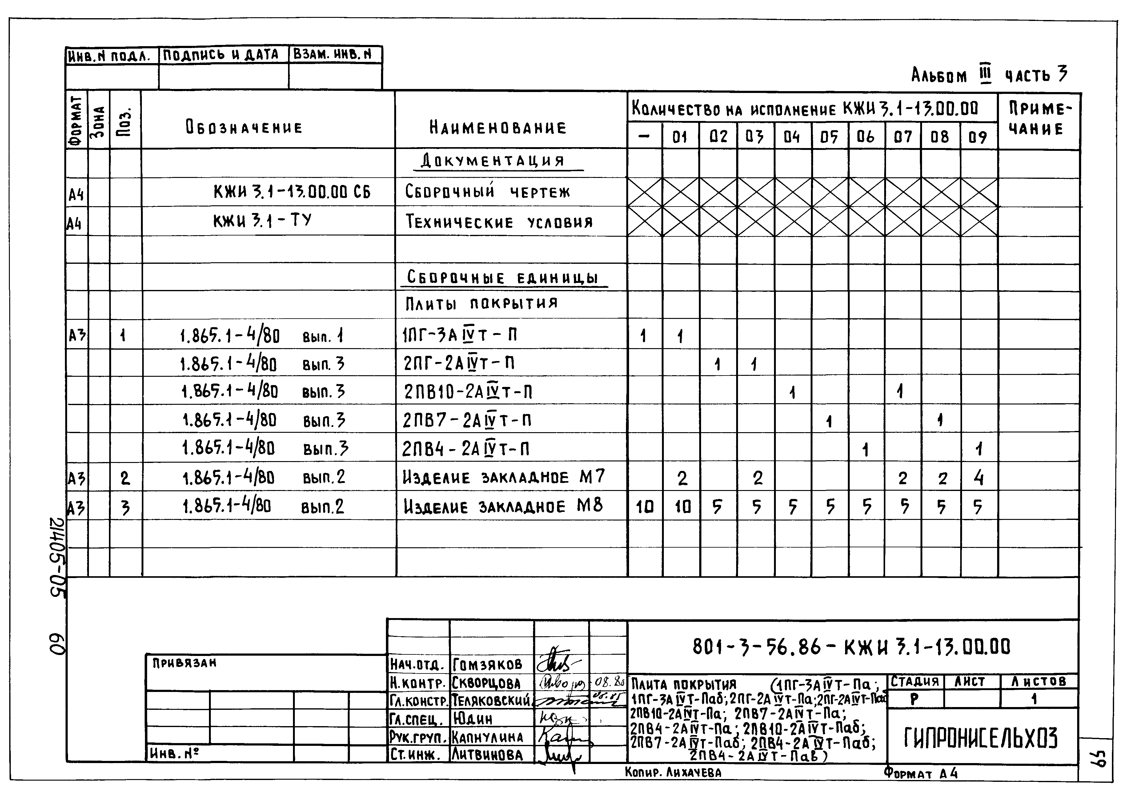 Типовой проект 801-3-56.86