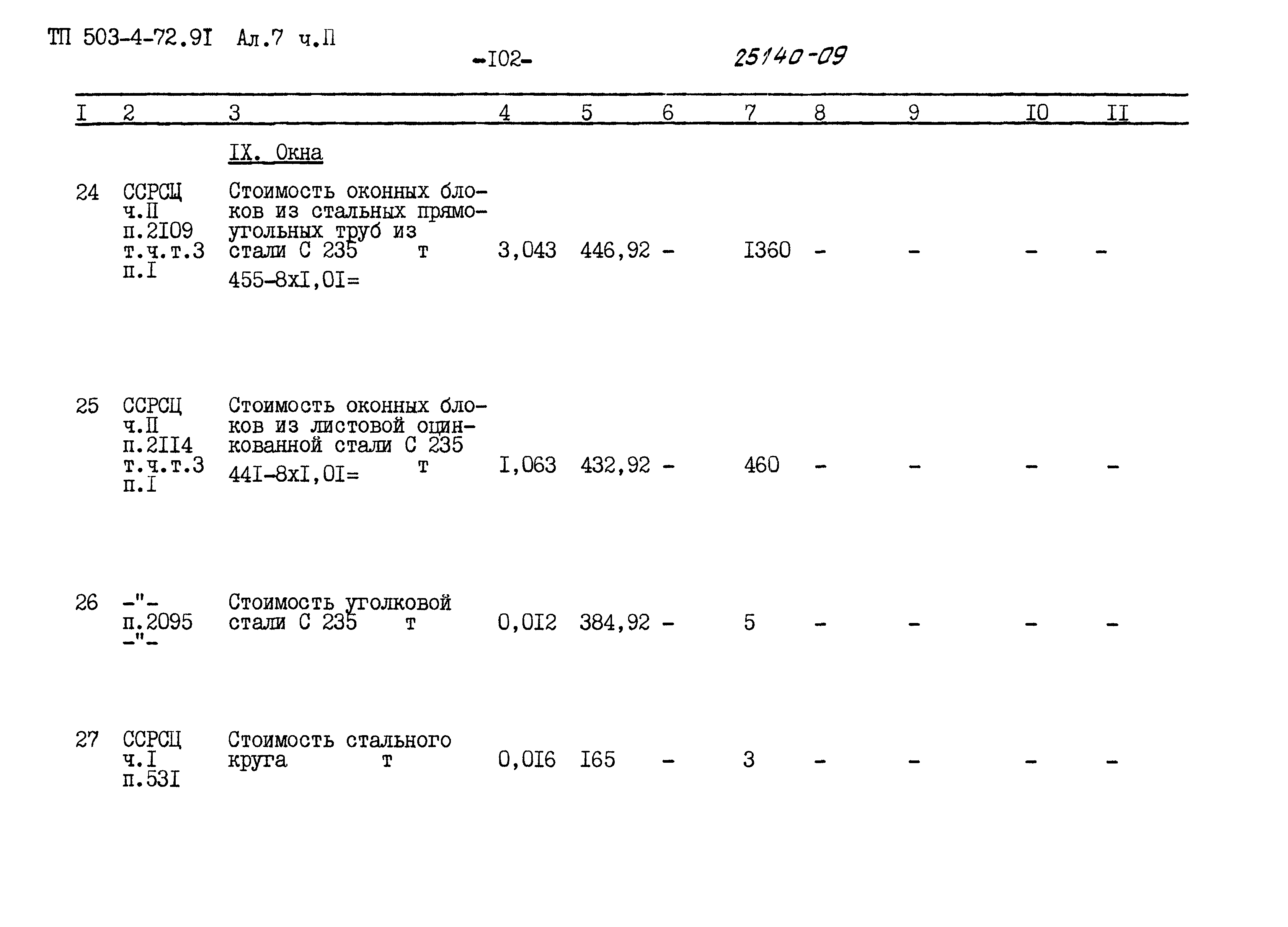 Типовой проект 503-4-72.91