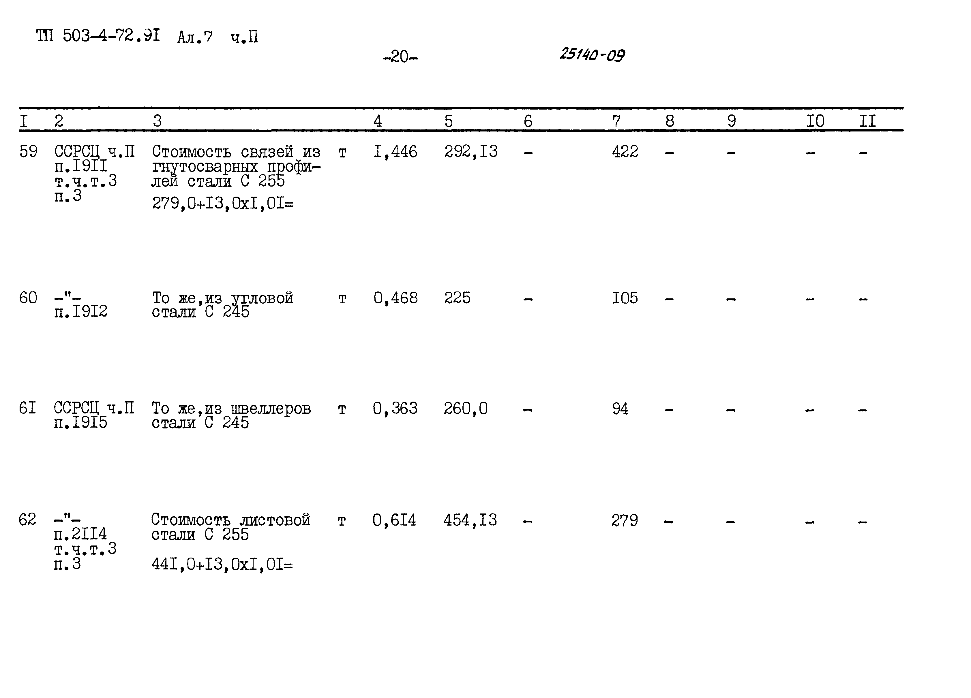 Типовой проект 503-4-72.91