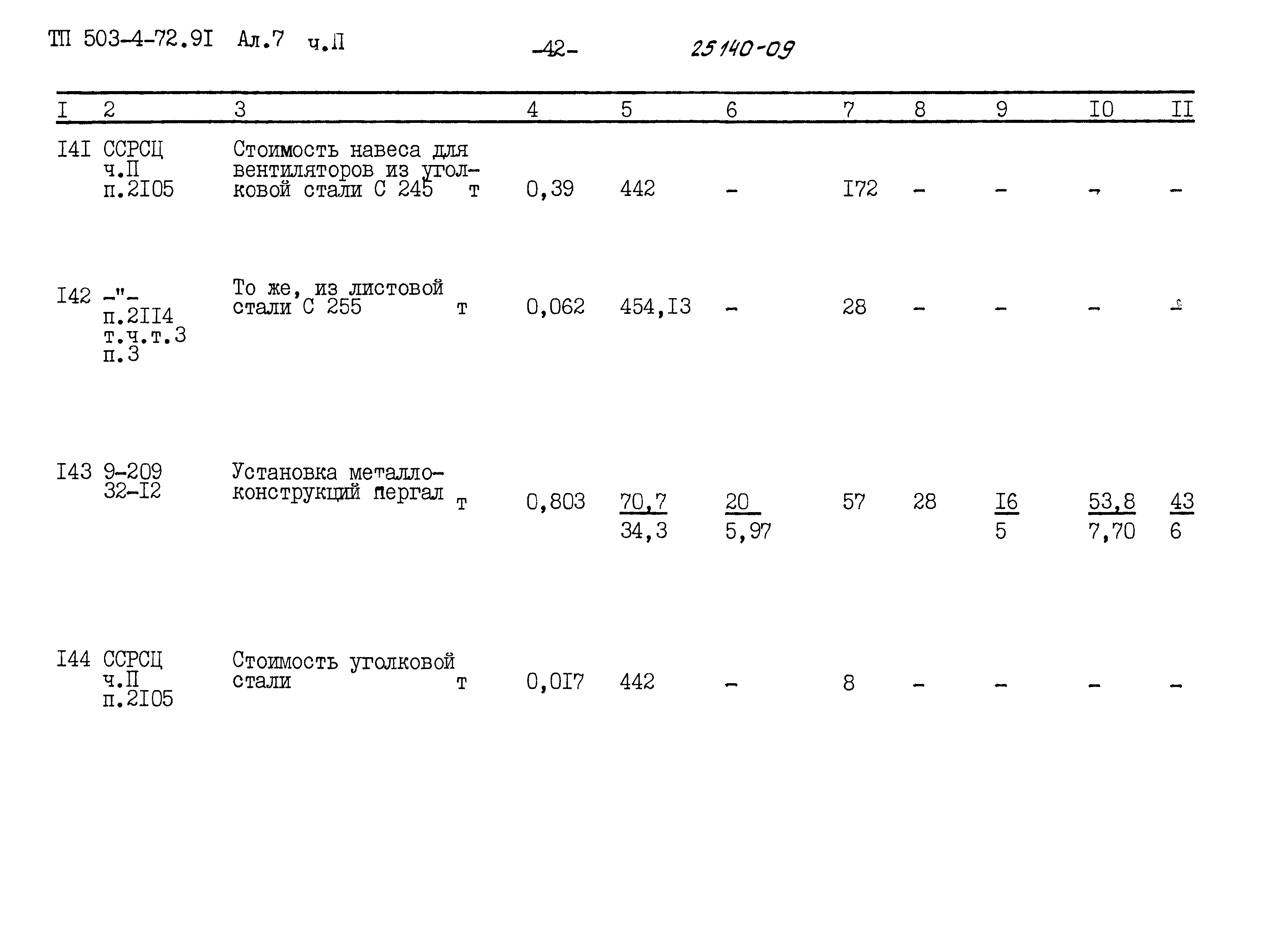 Типовой проект 503-4-72.91