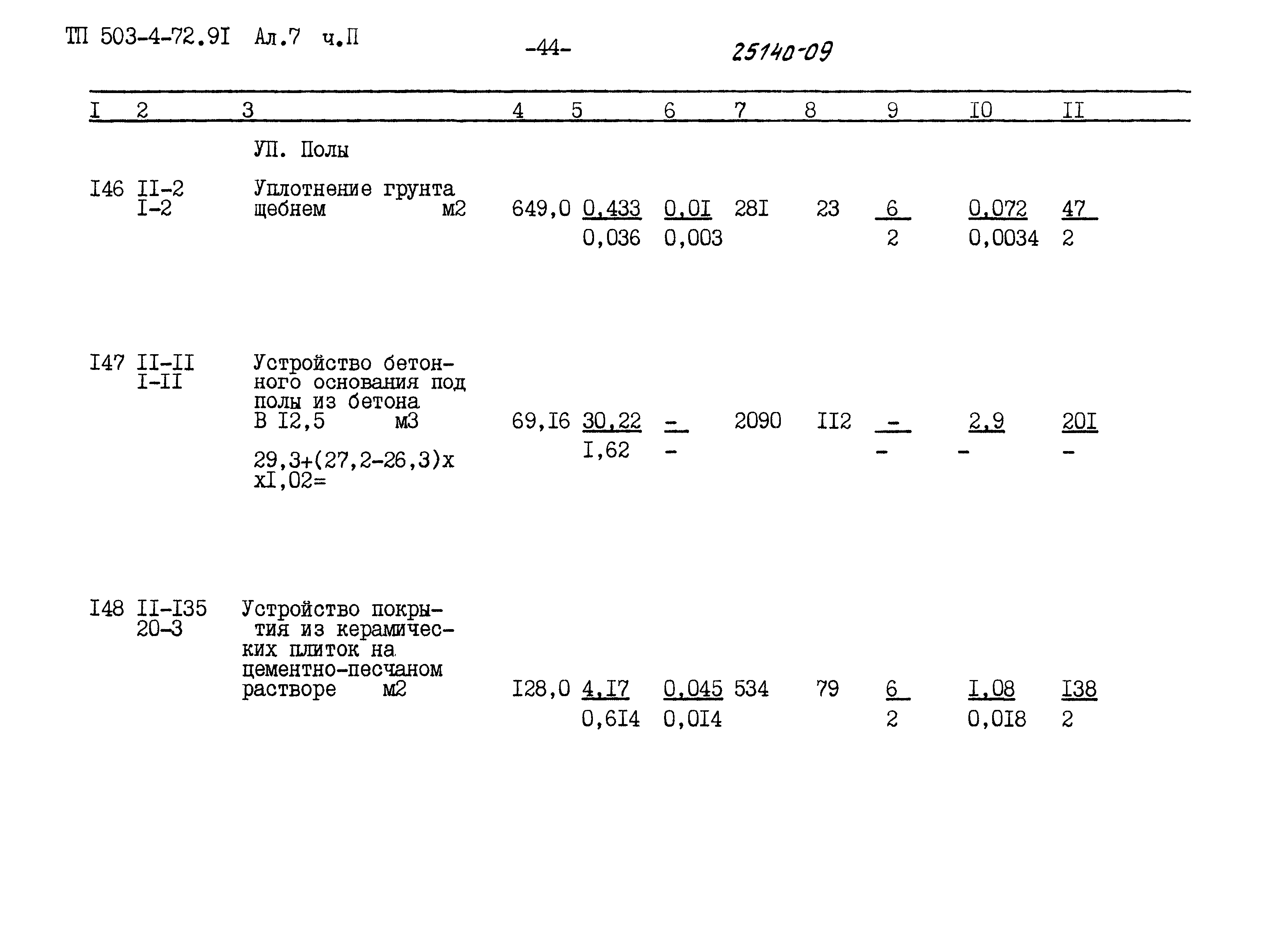 Типовой проект 503-4-72.91