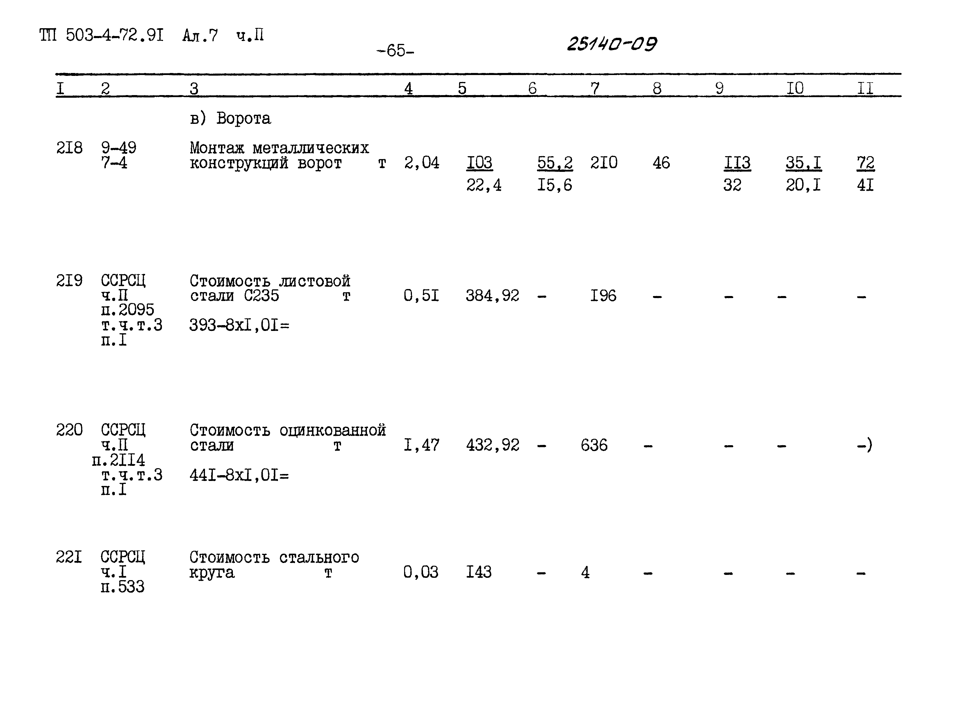 Типовой проект 503-4-72.91