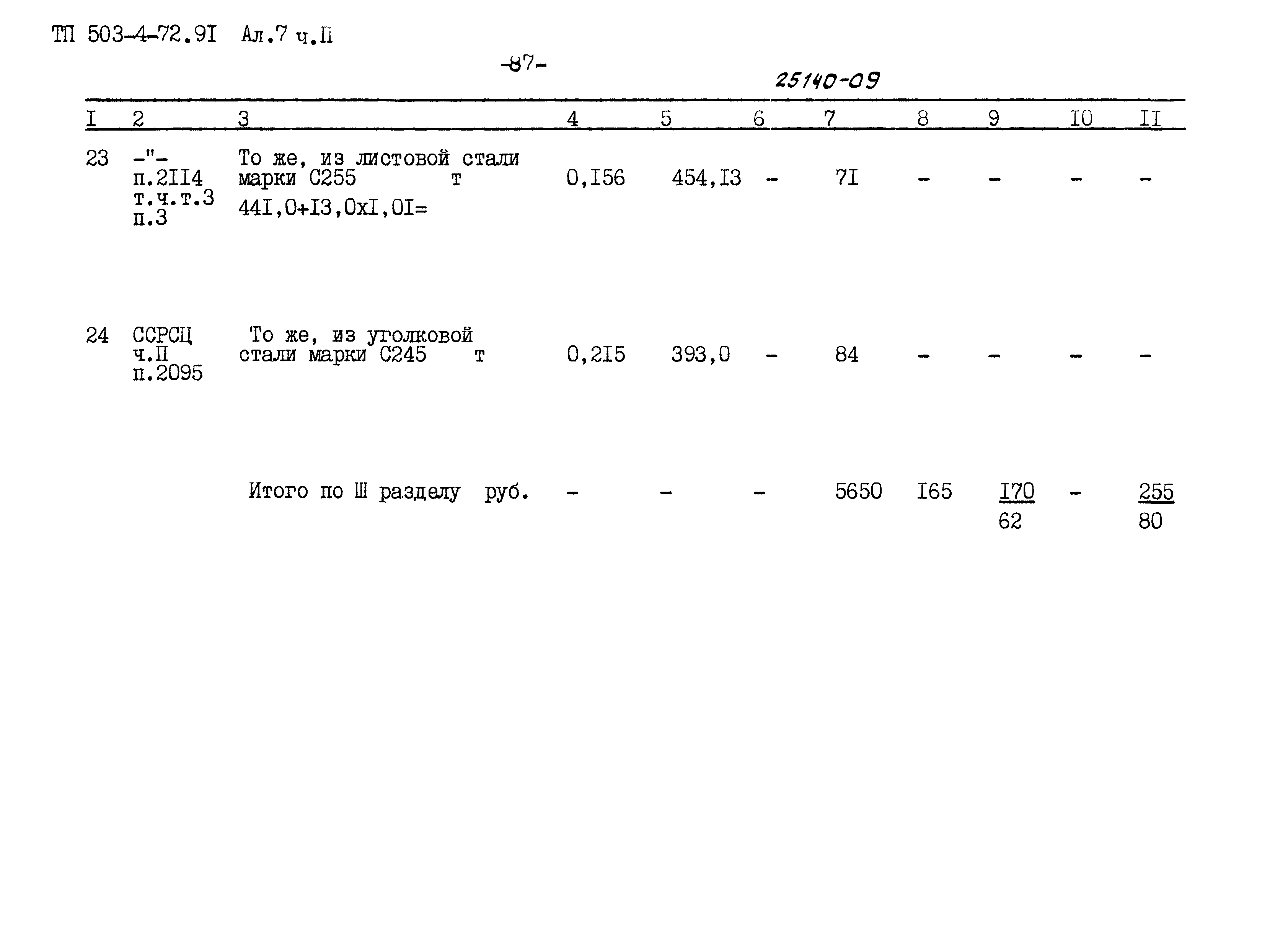 Типовой проект 503-4-72.91