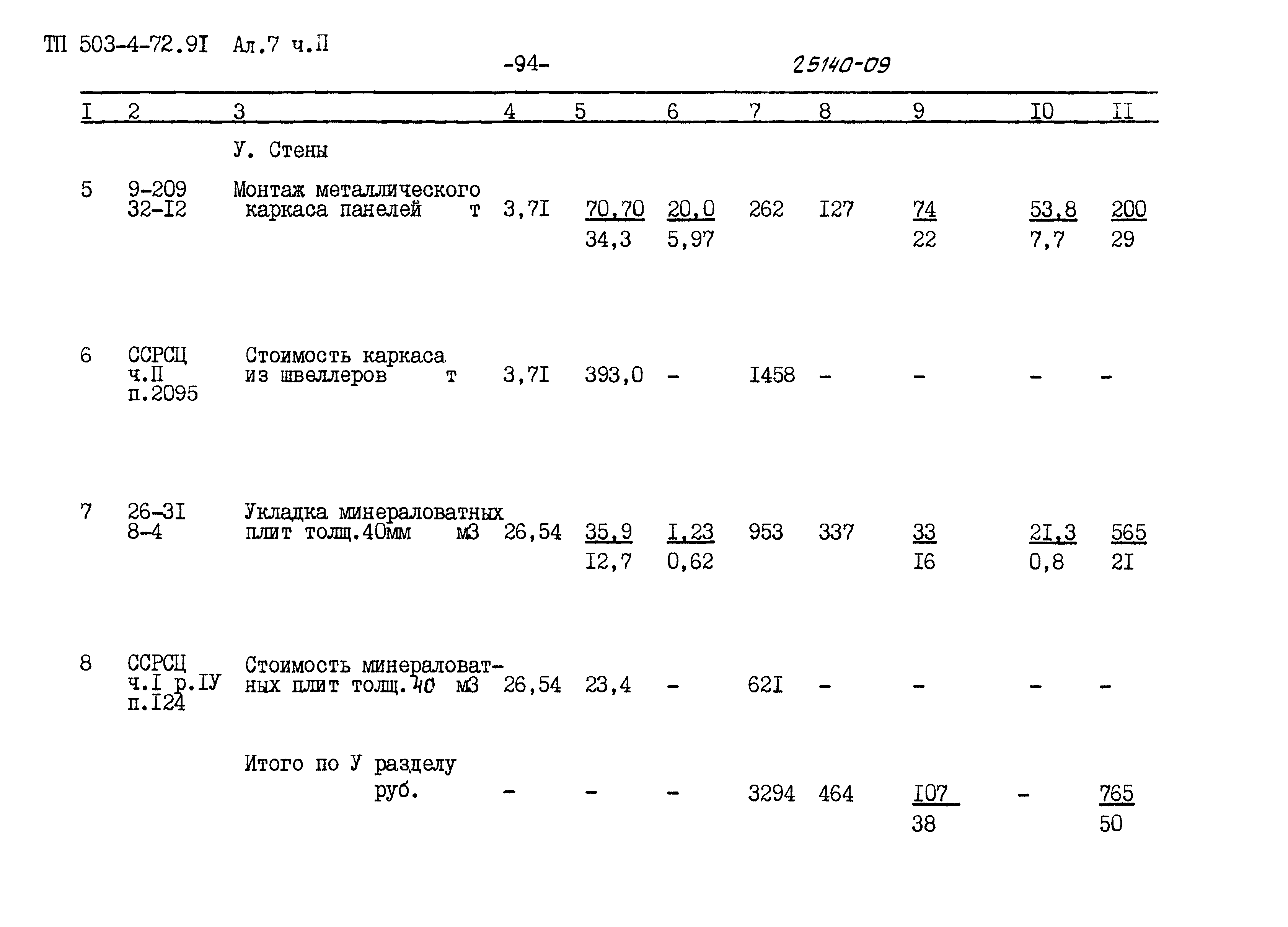 Типовой проект 503-4-72.91