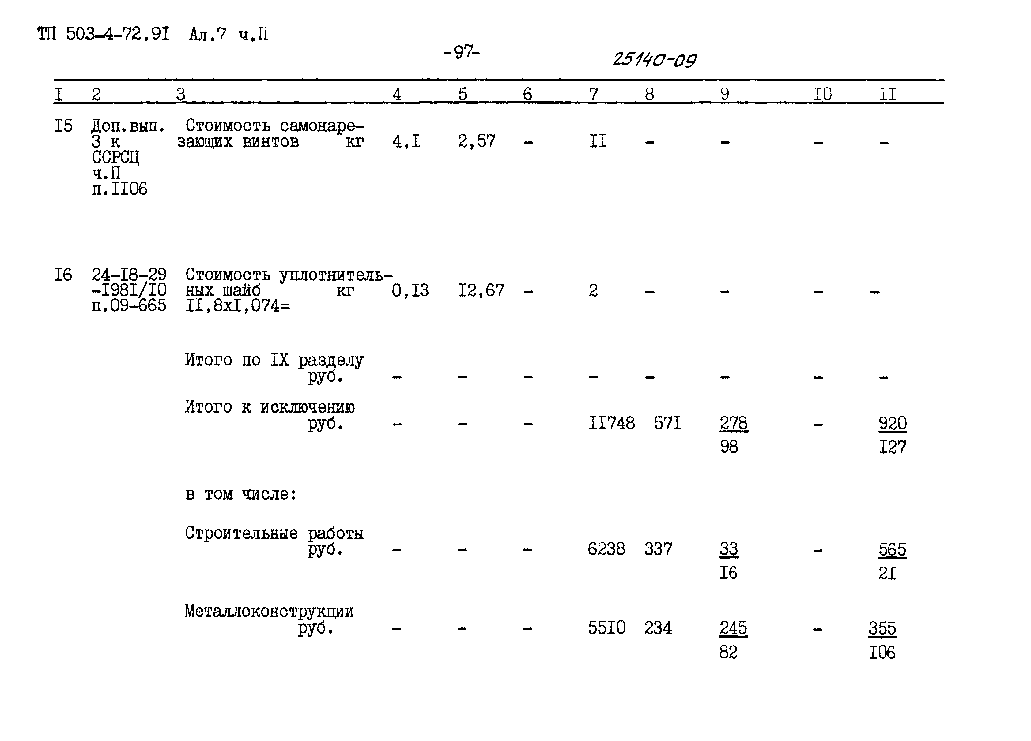 Типовой проект 503-4-72.91