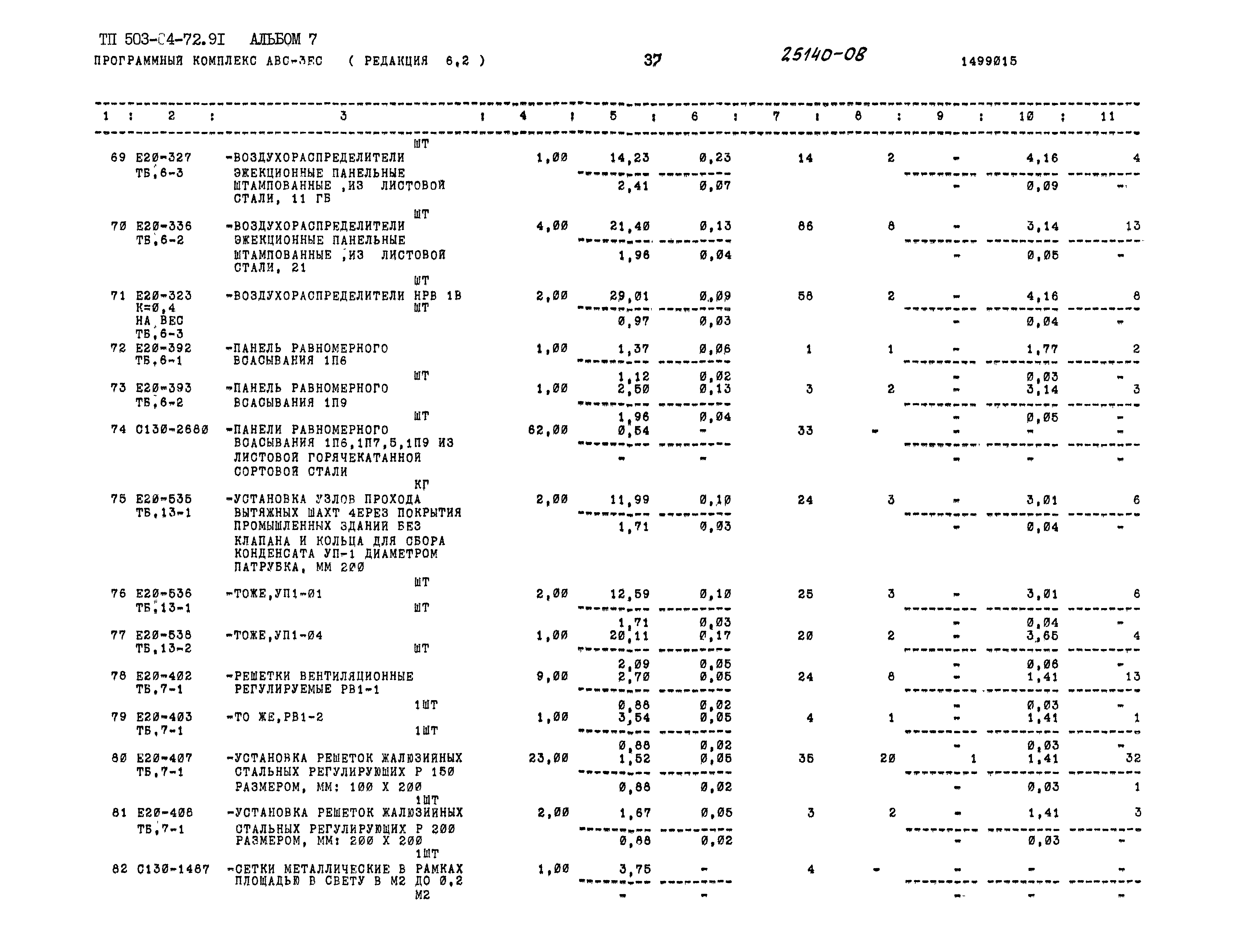 Типовой проект 503-4-72.91