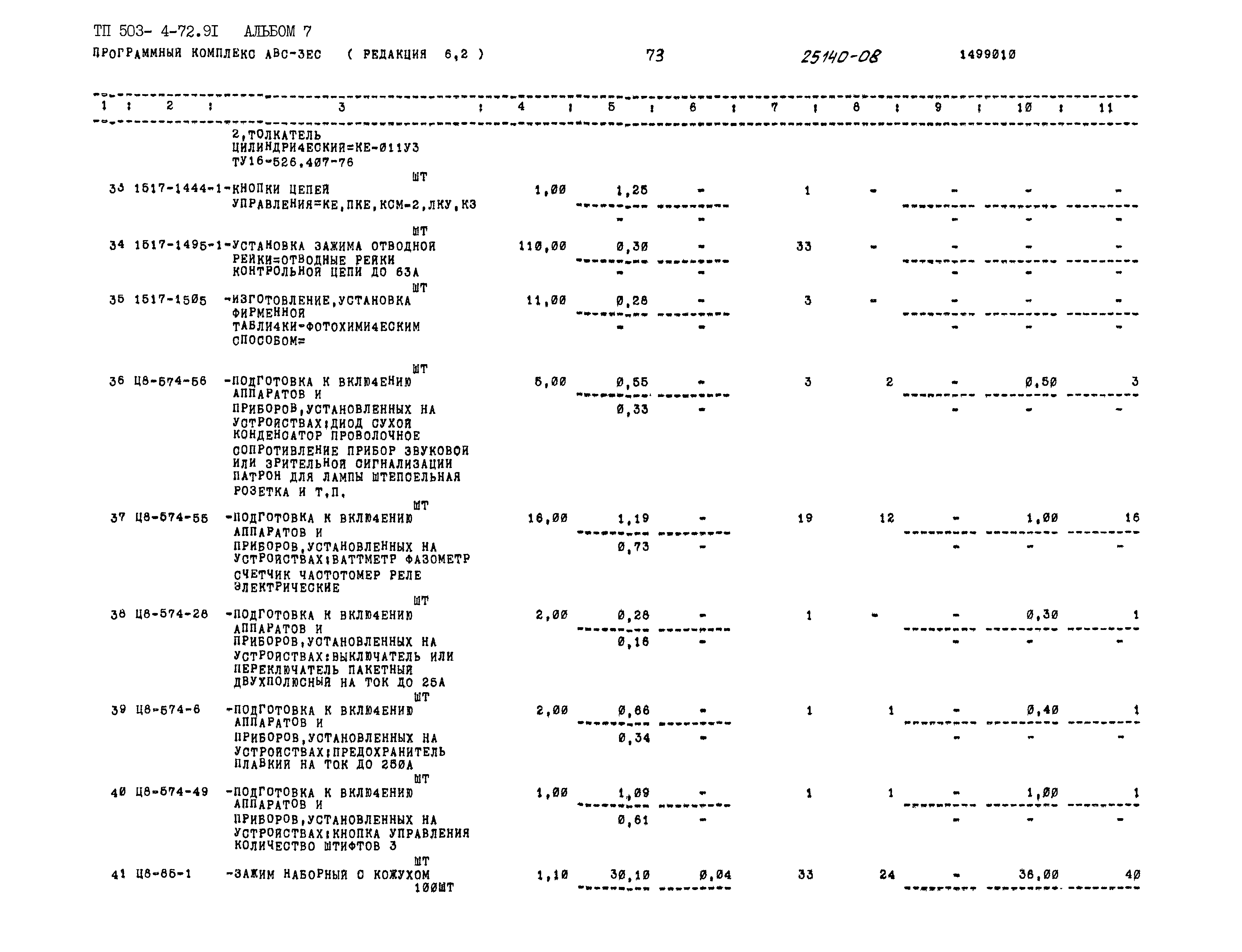 Типовой проект 503-4-72.91