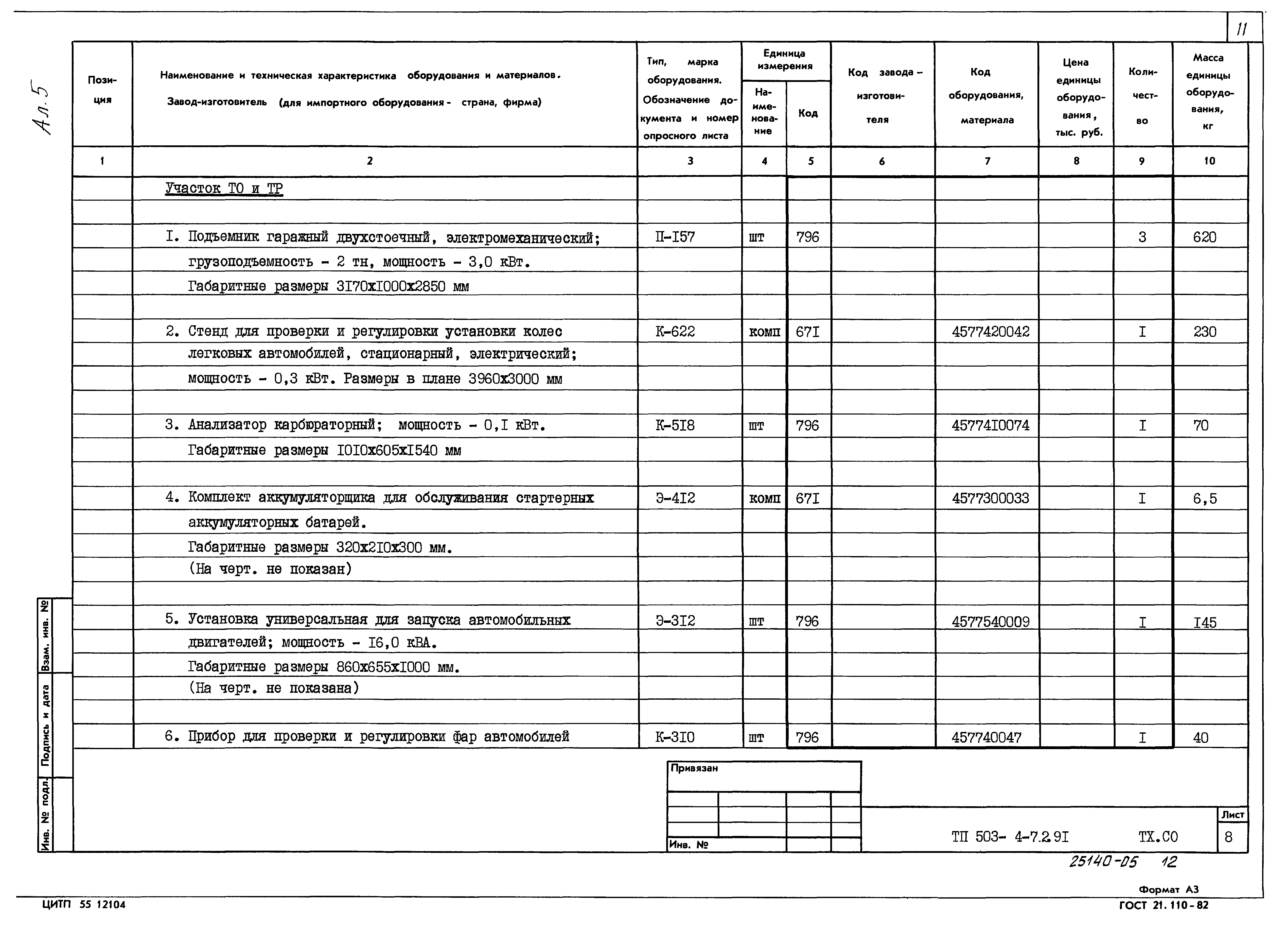 Типовой проект 503-4-72.91