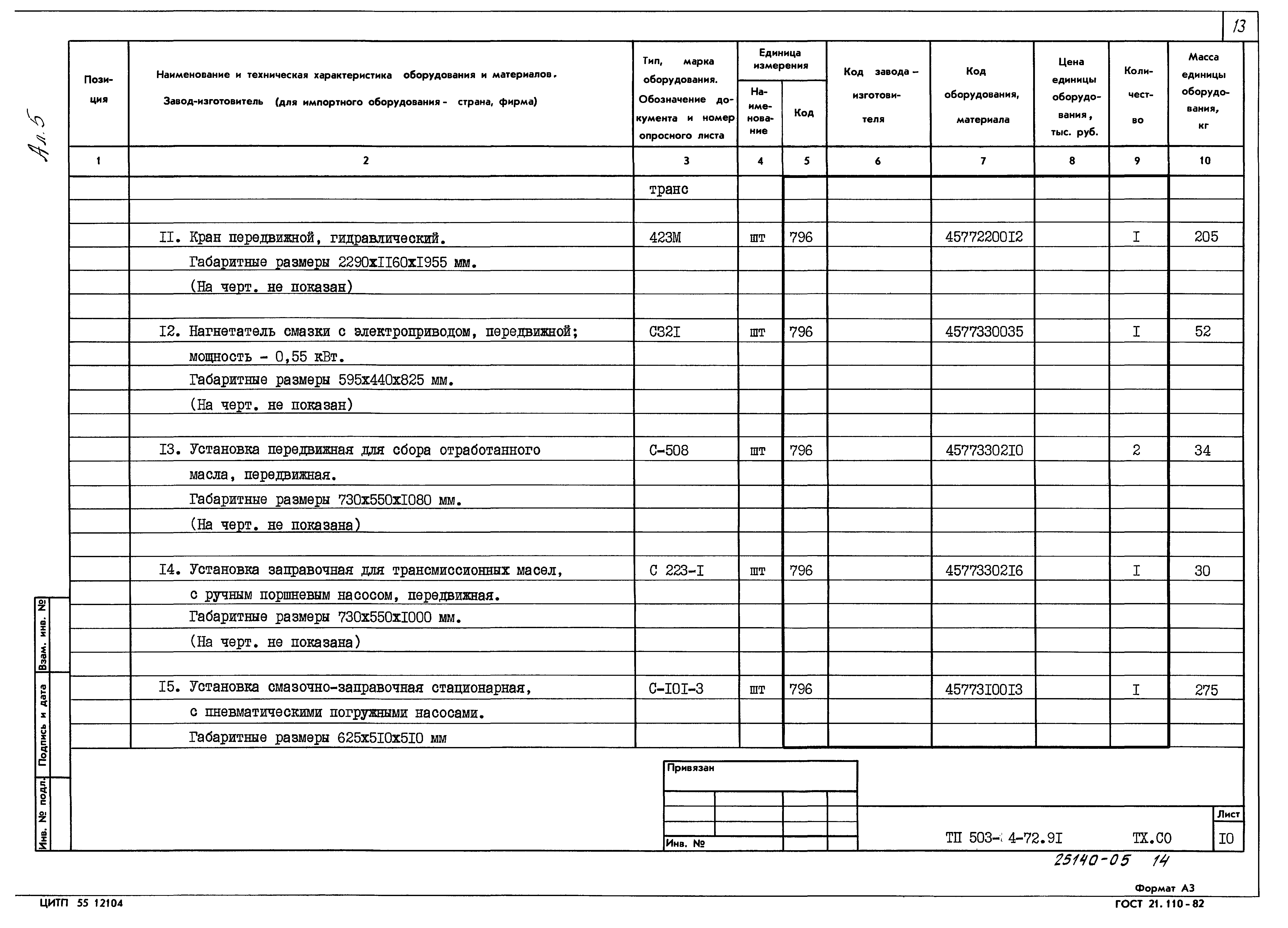 Типовой проект 503-4-72.91