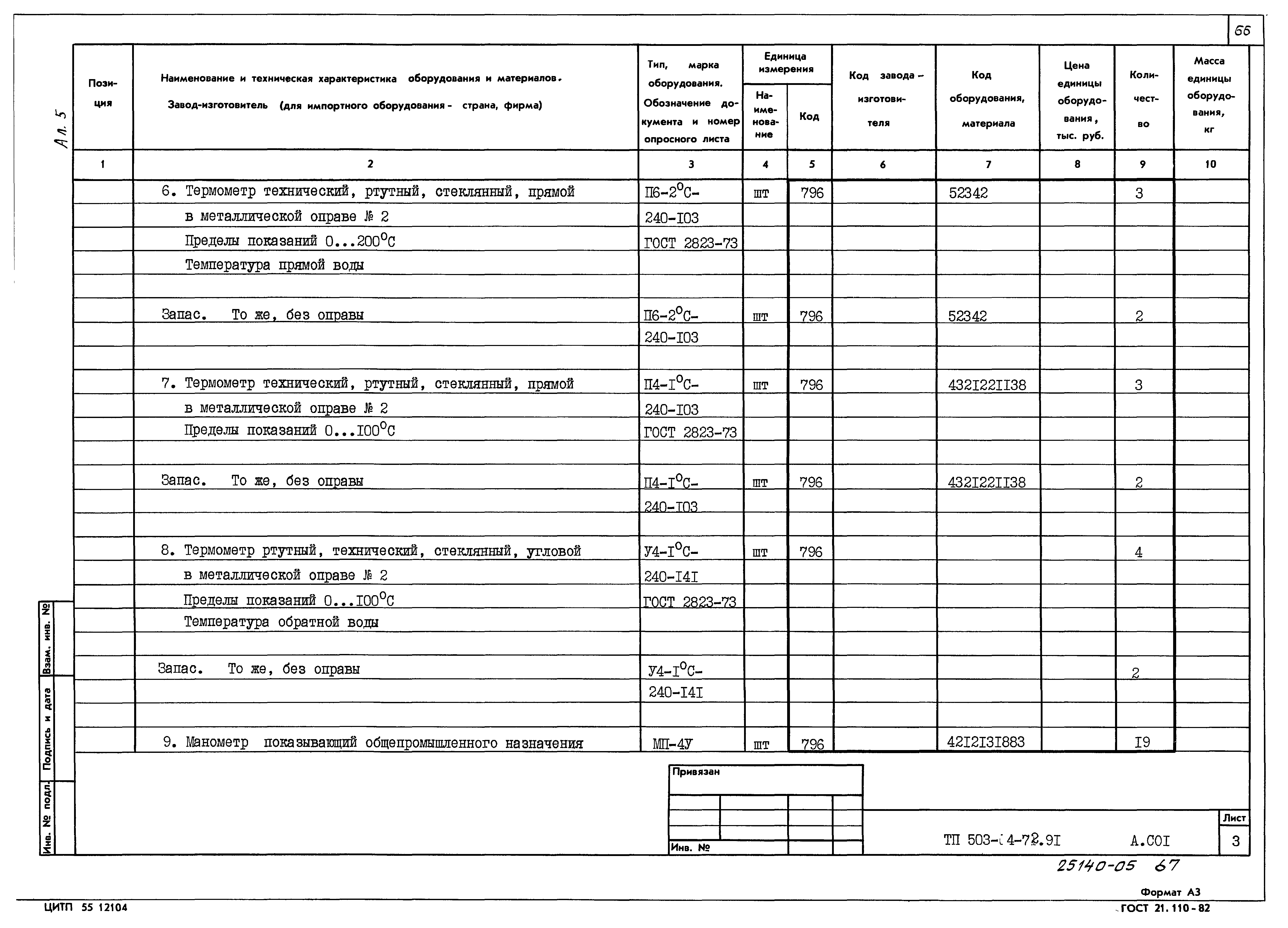 Типовой проект 503-4-72.91