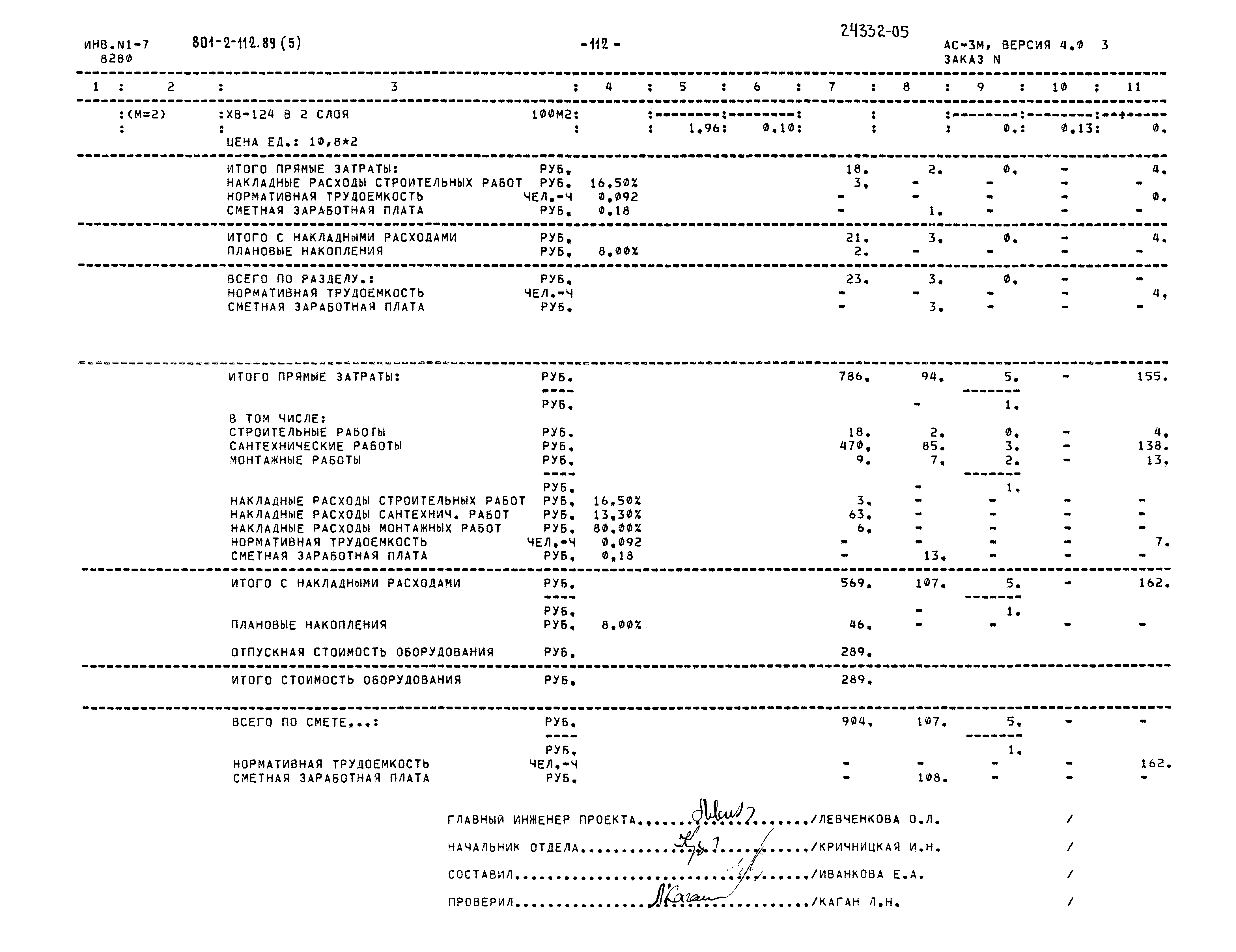 Типовой проект 801-2-112.89