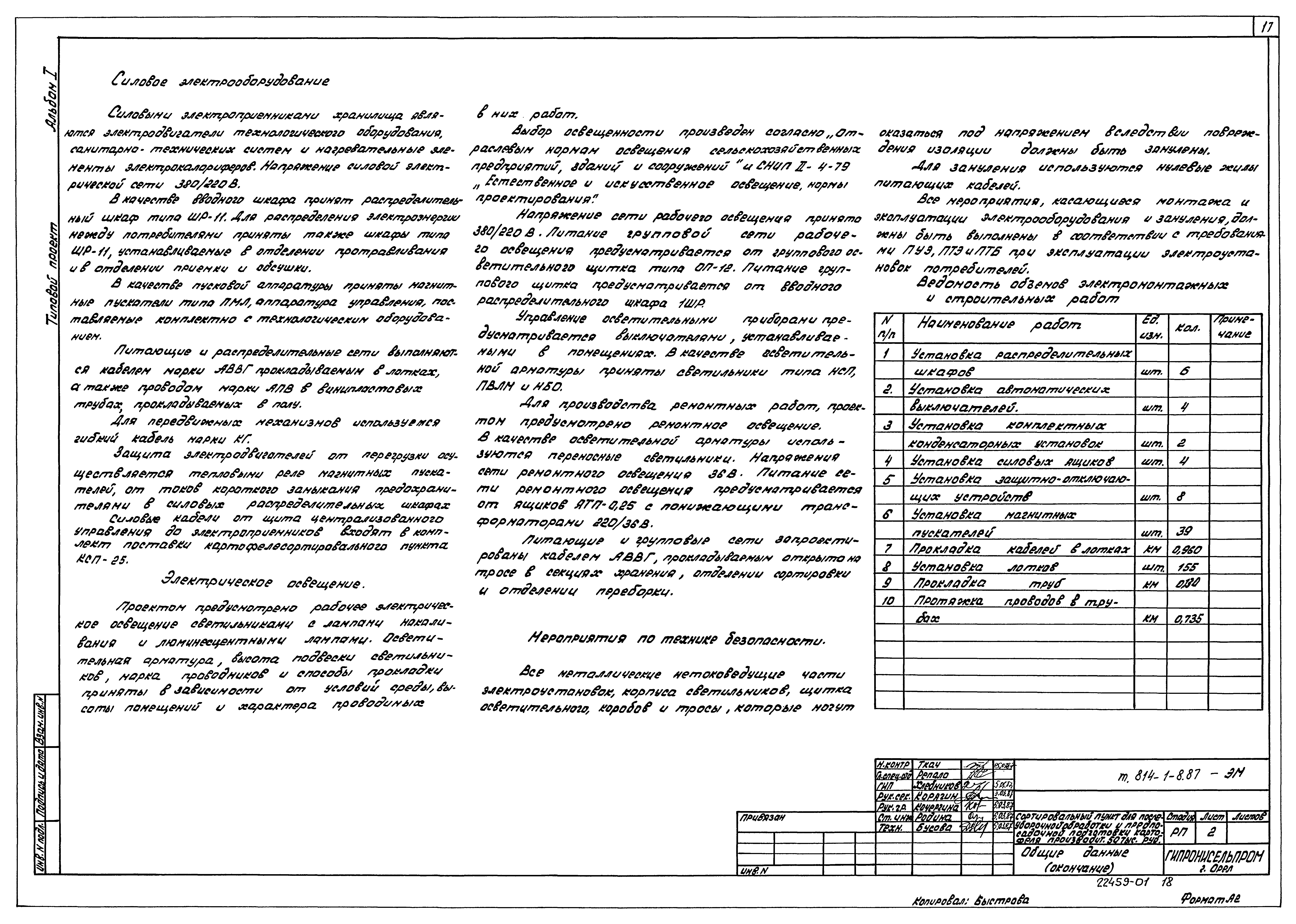 Типовой проект 814-1-8.87