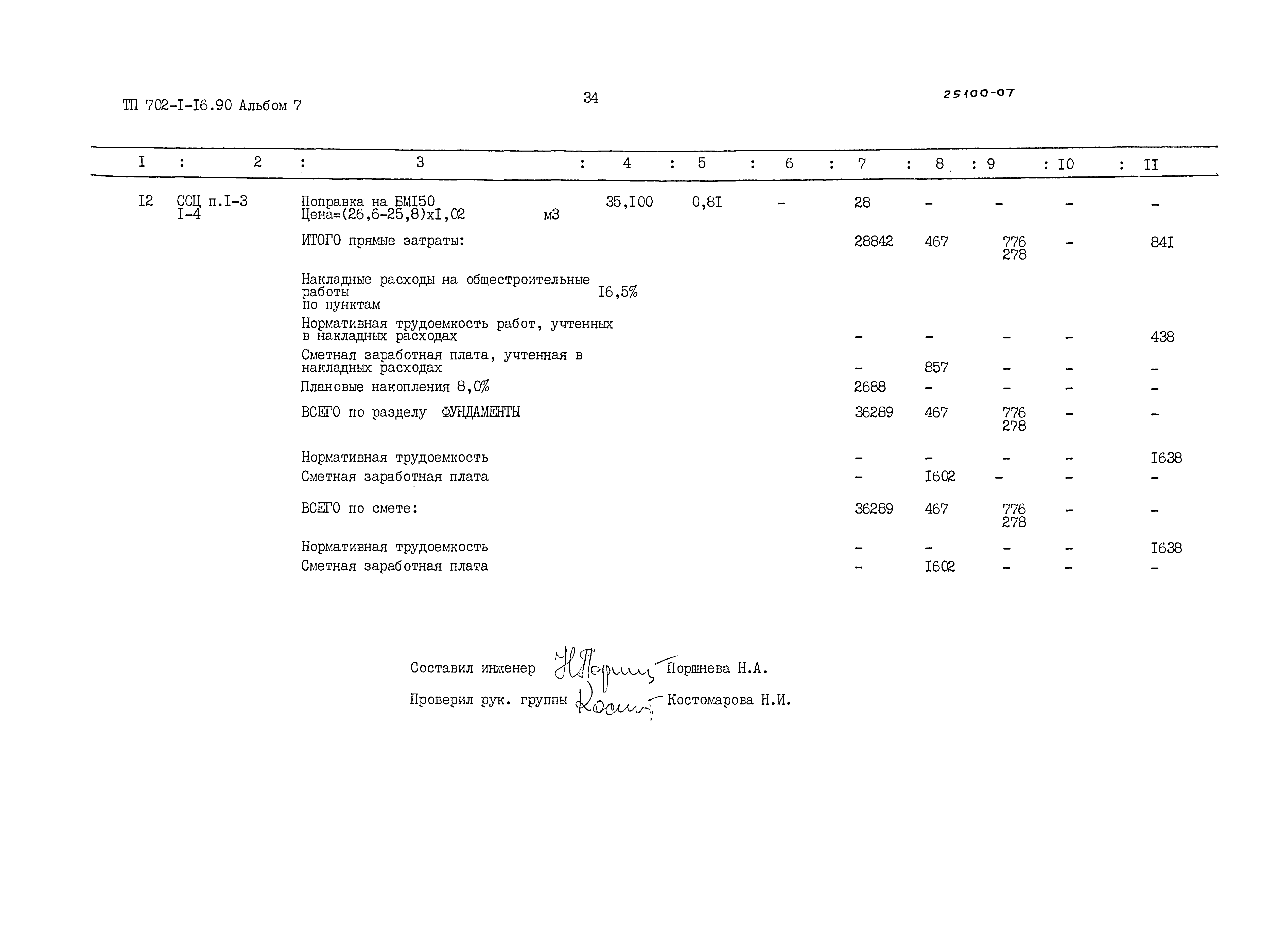 Типовой проект 702-1-16.90