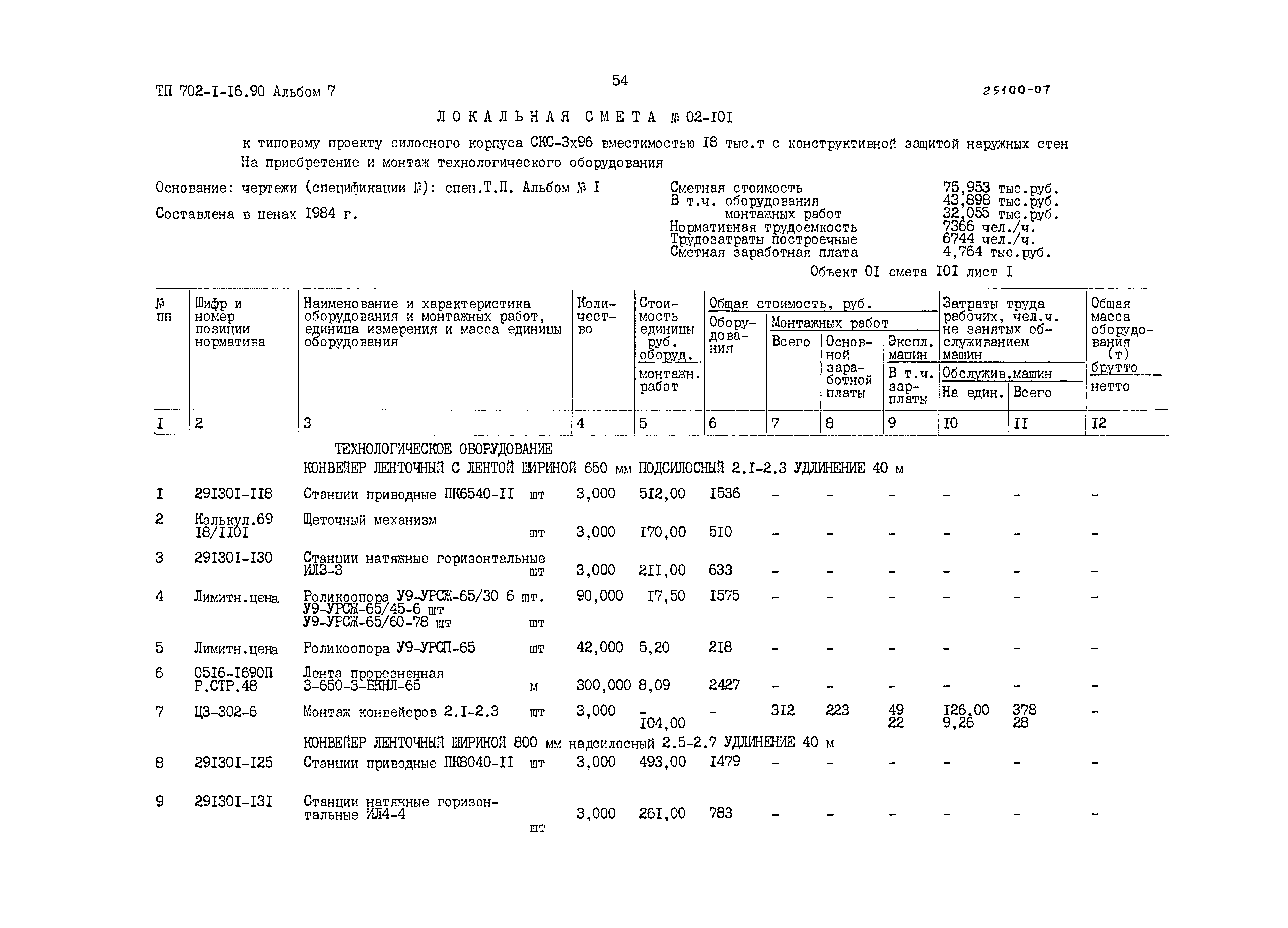 Типовой проект 702-1-16.90