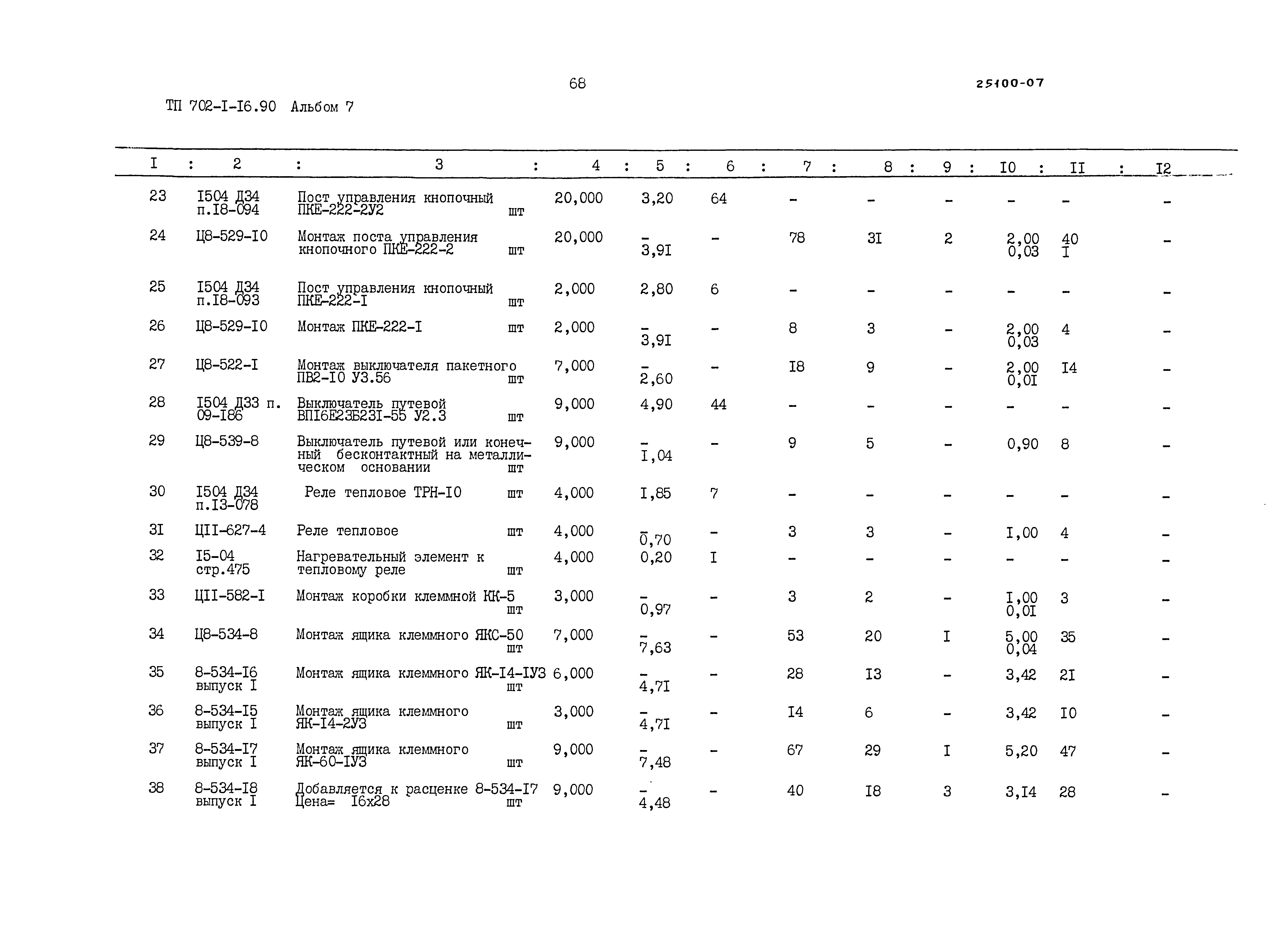 Типовой проект 702-1-16.90