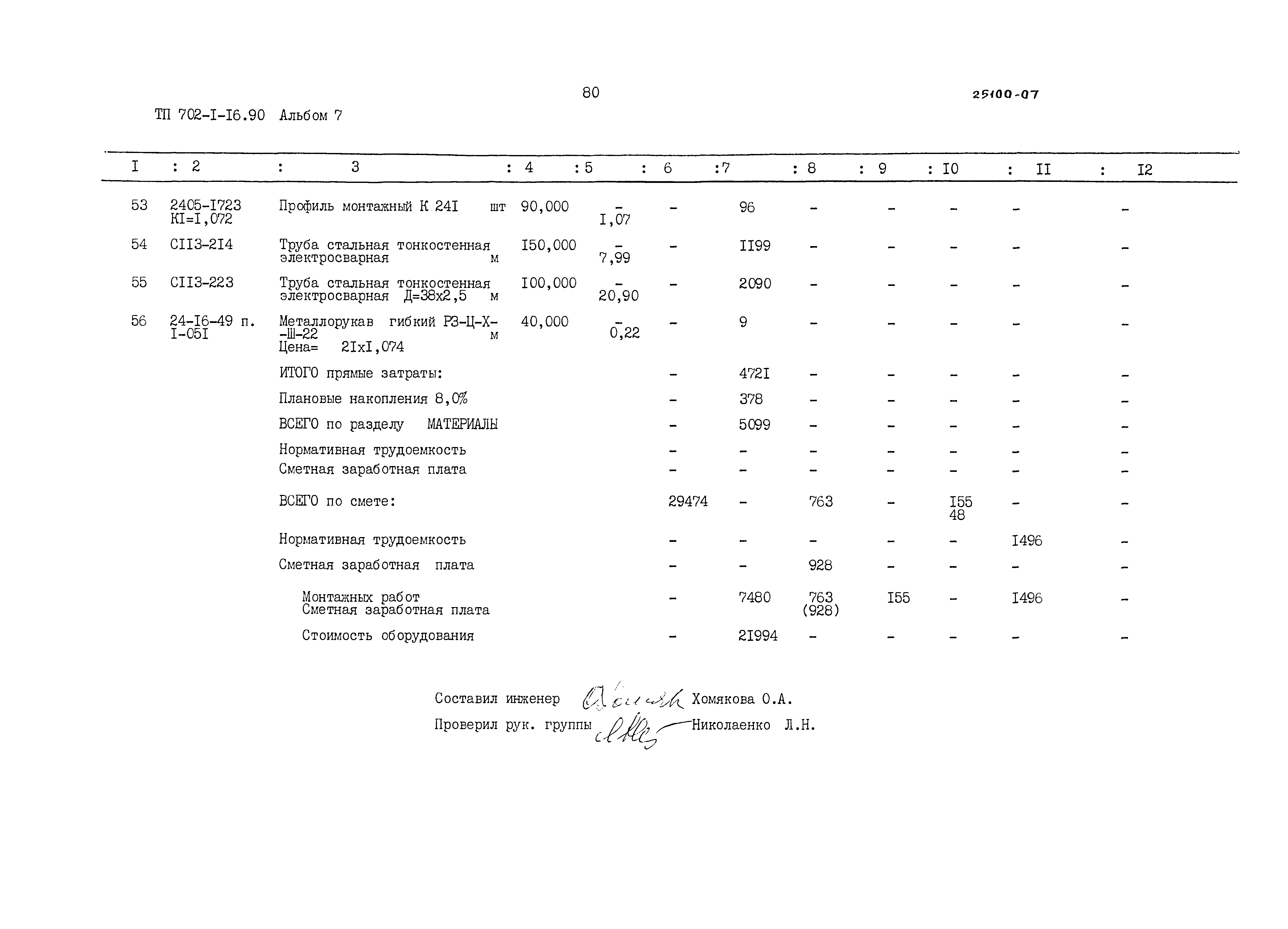 Типовой проект 702-1-16.90