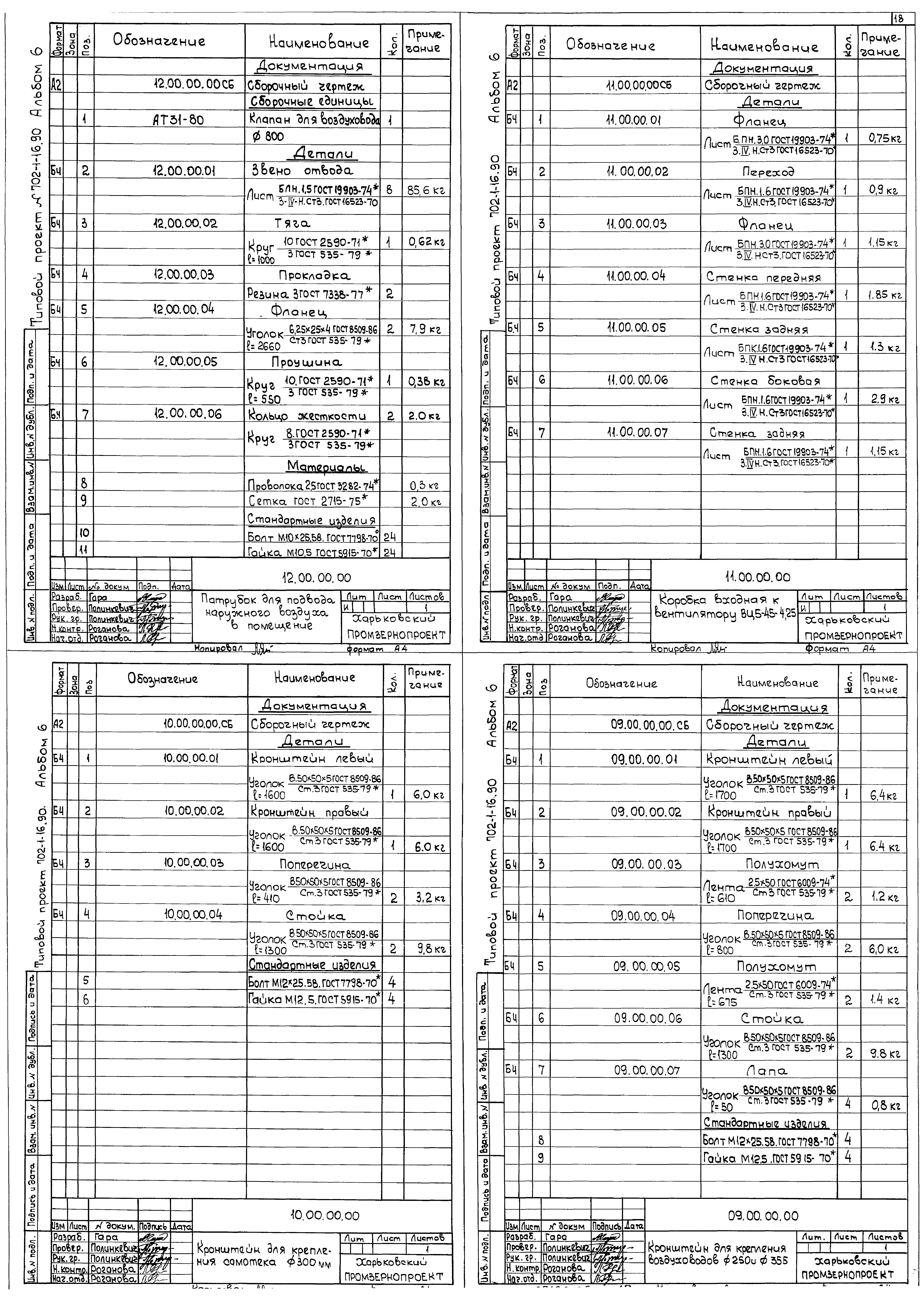 Типовой проект 702-1-16.90