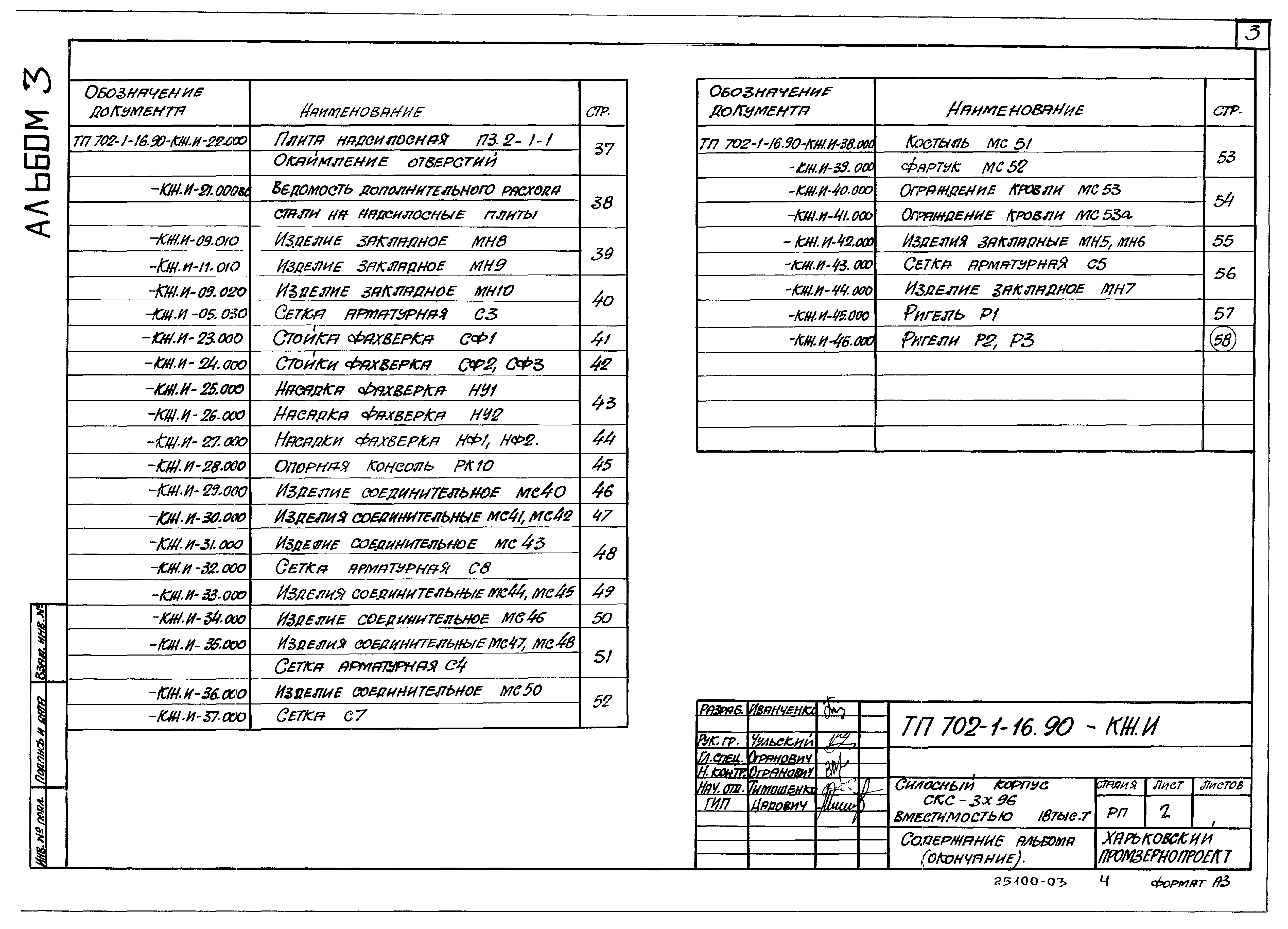 Типовой проект 702-1-16.90