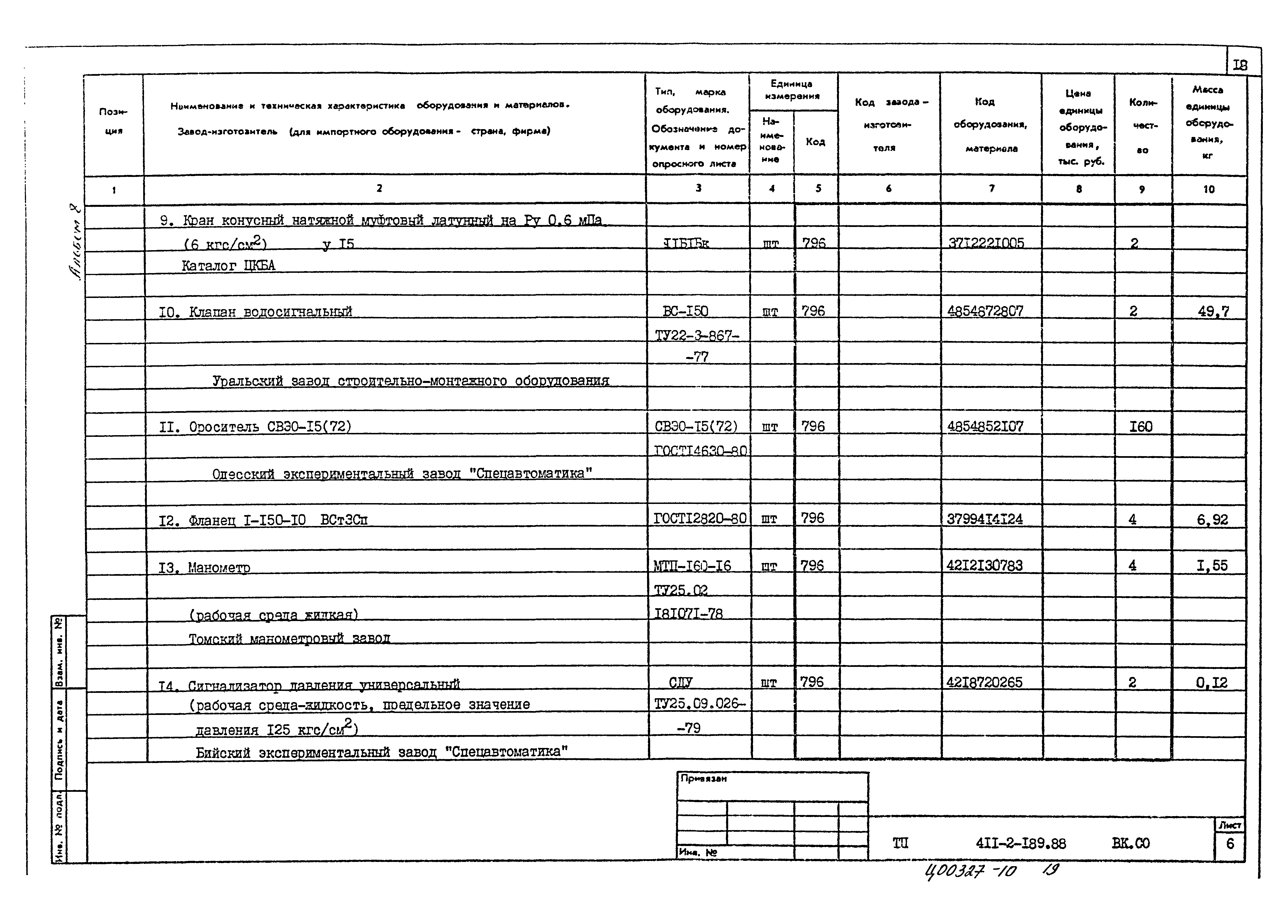 Типовой проект 411-2-189.88