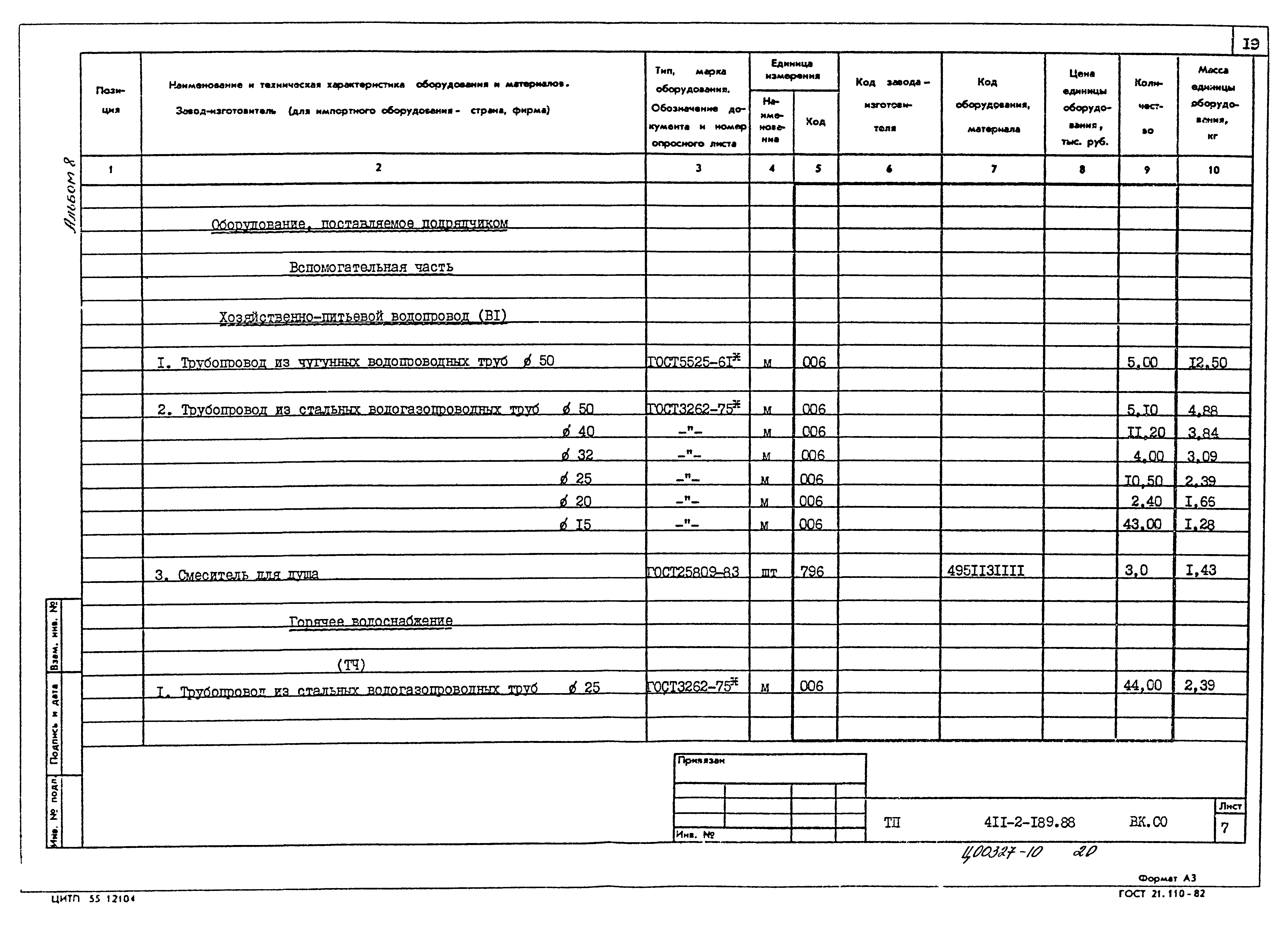 Типовой проект 411-2-189.88