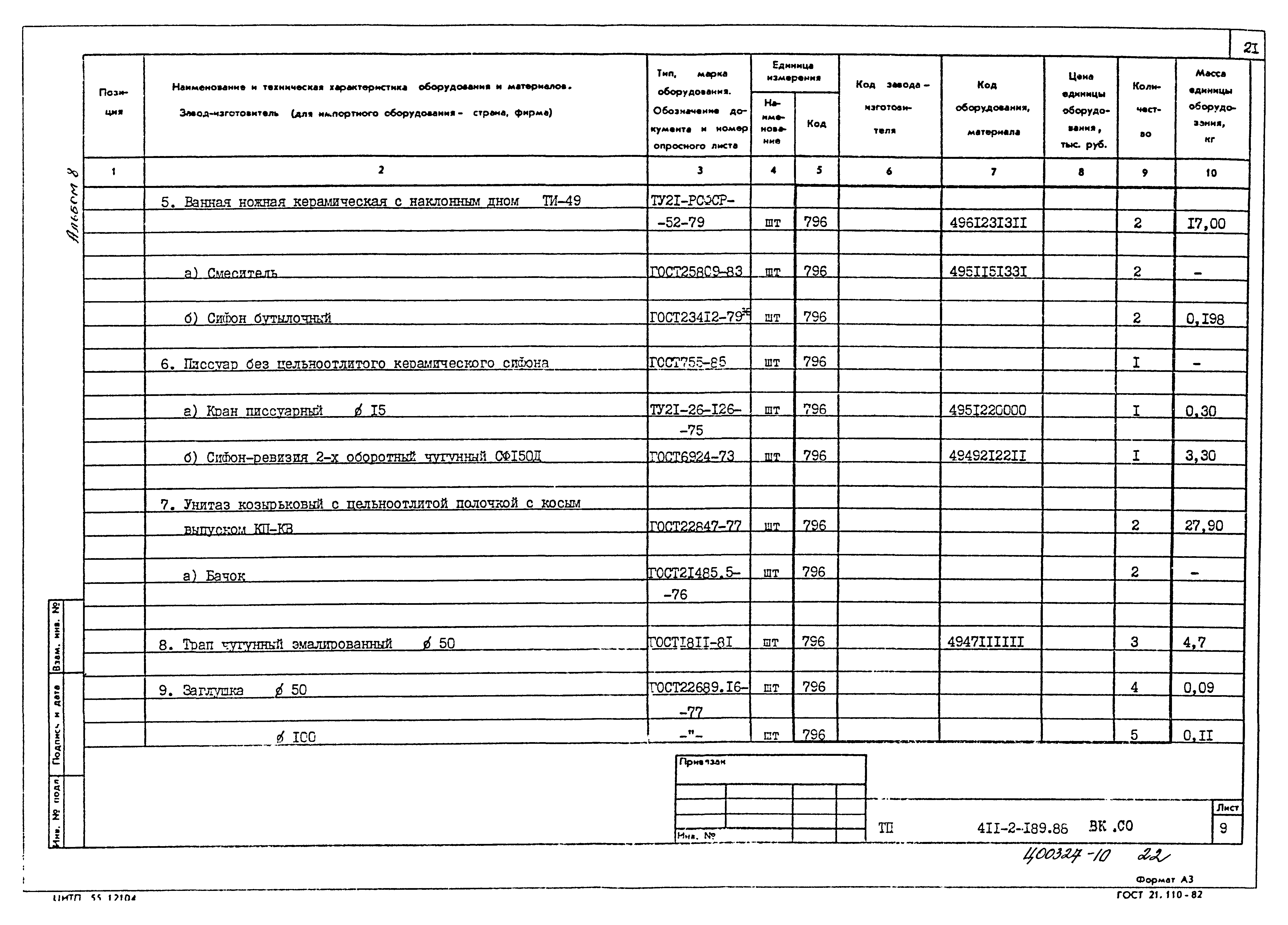 Типовой проект 411-2-189.88