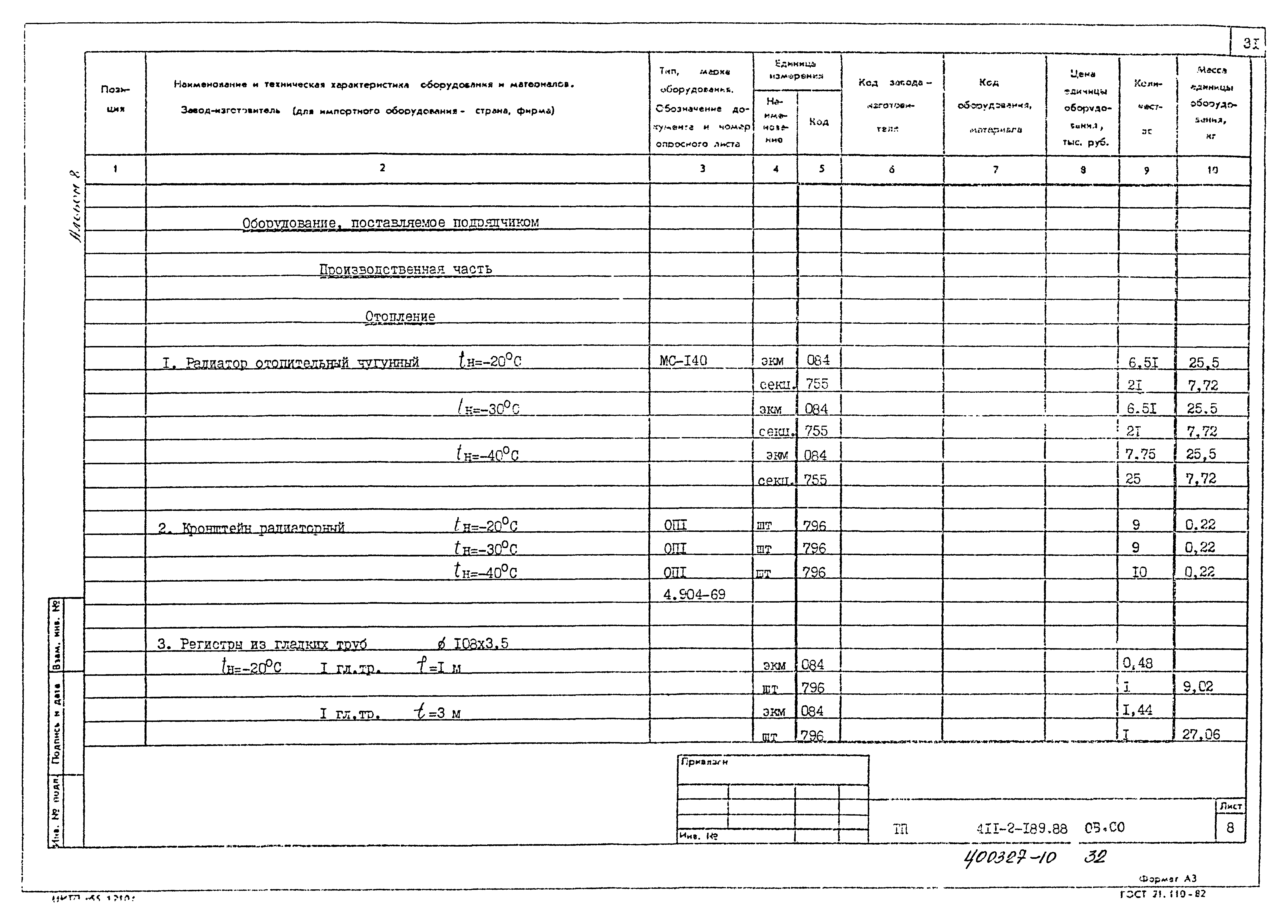 Типовой проект 411-2-189.88