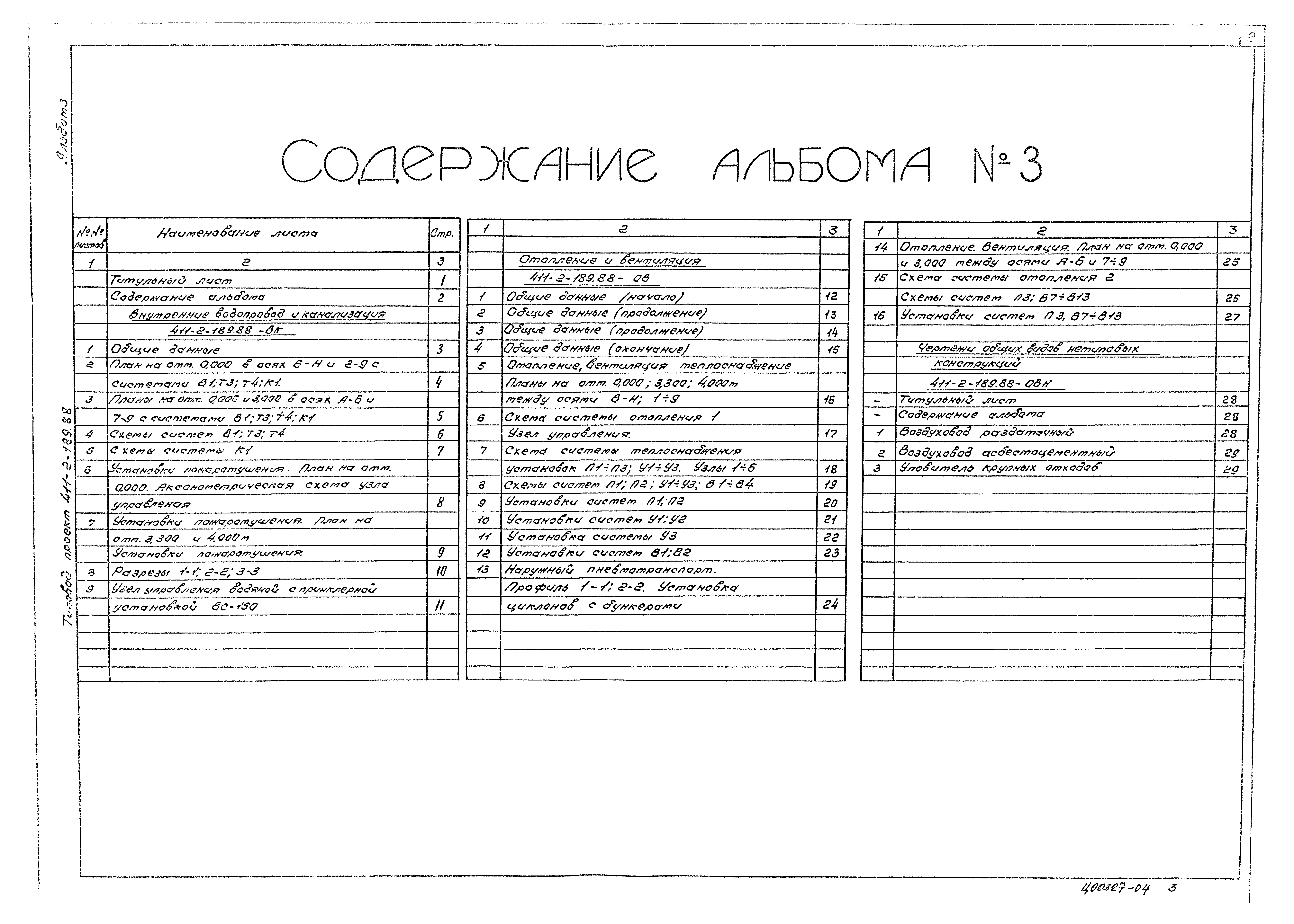 Типовой проект 411-2-189.88