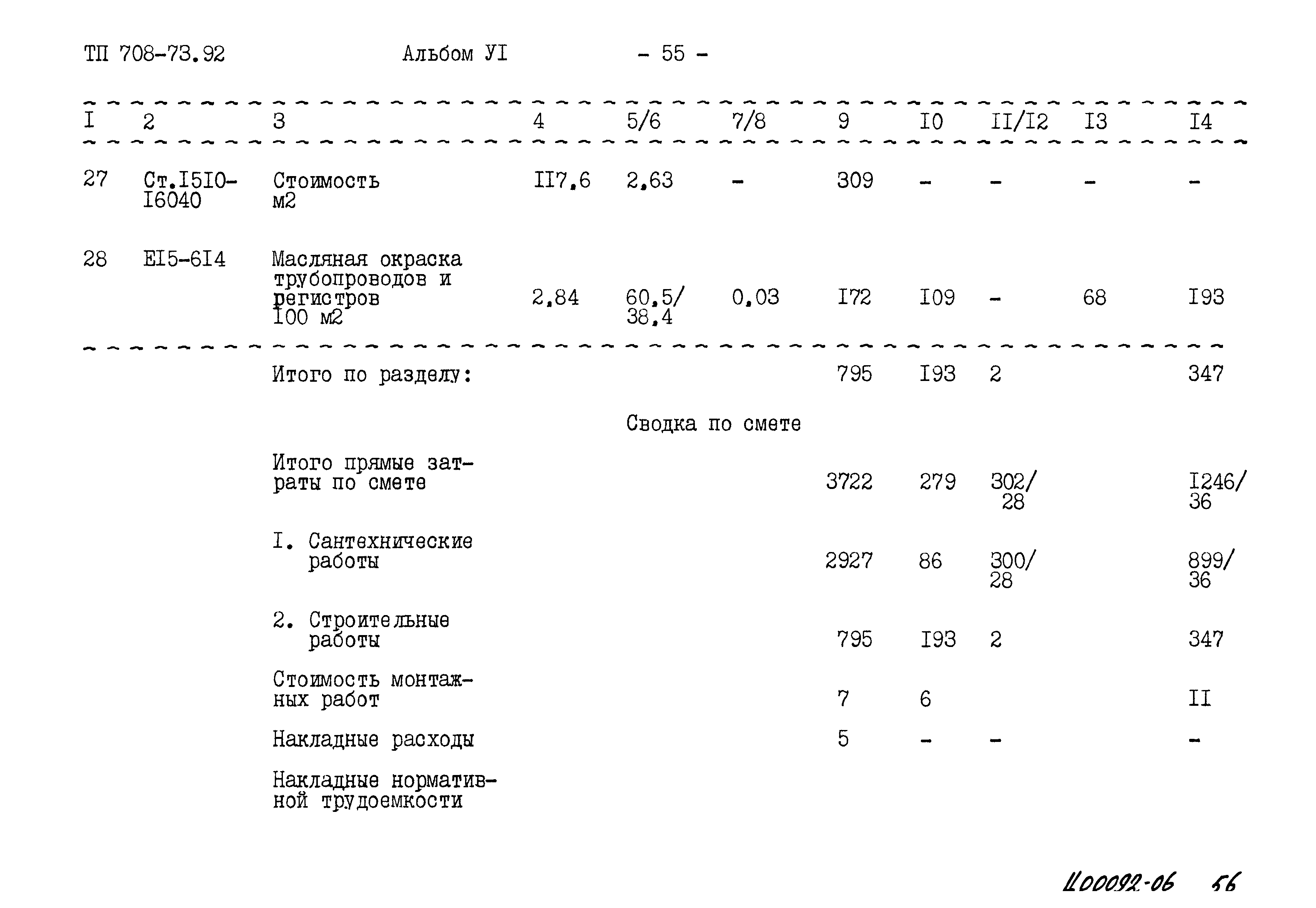 Типовой проект 708-73.92