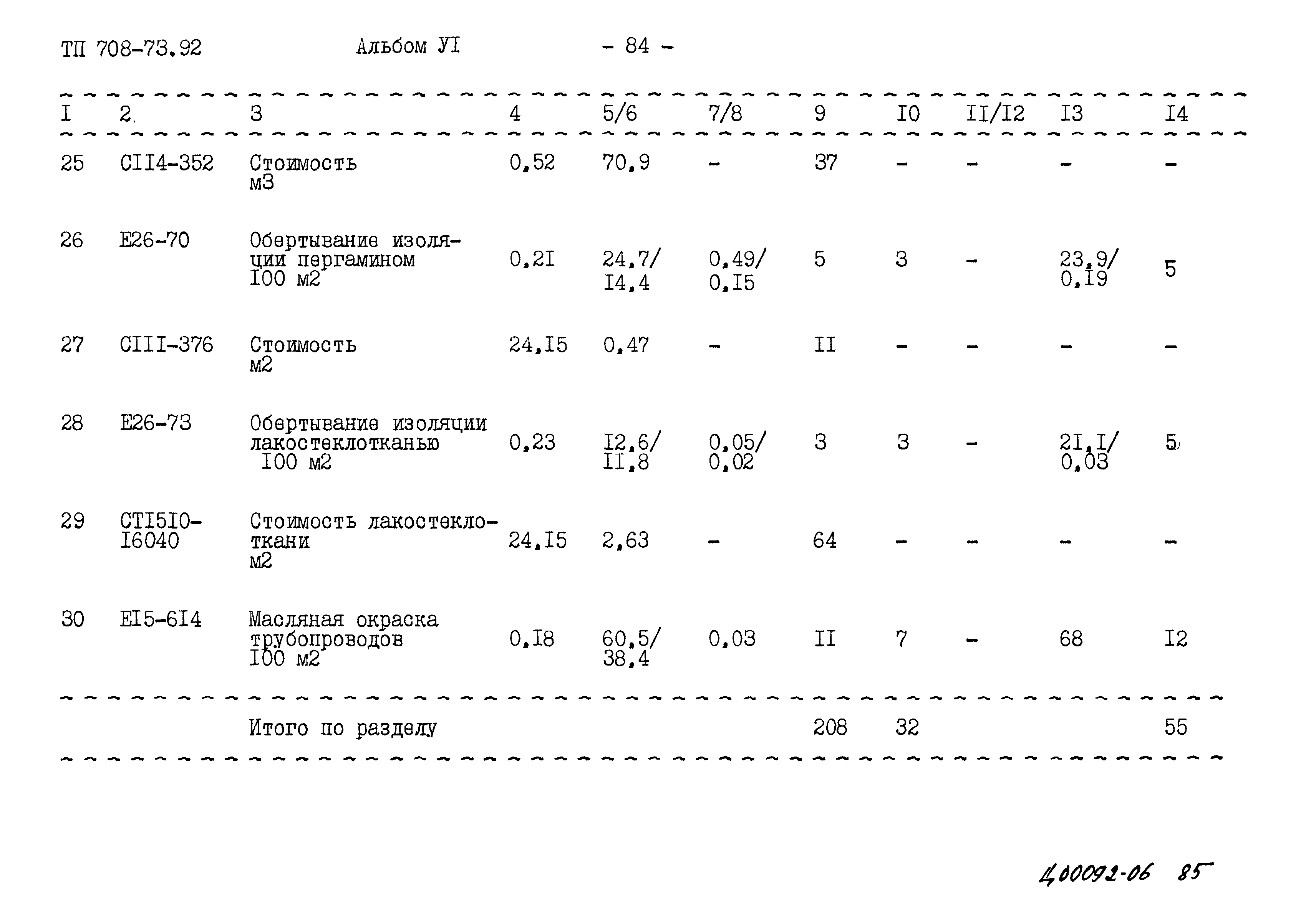 Типовой проект 708-73.92