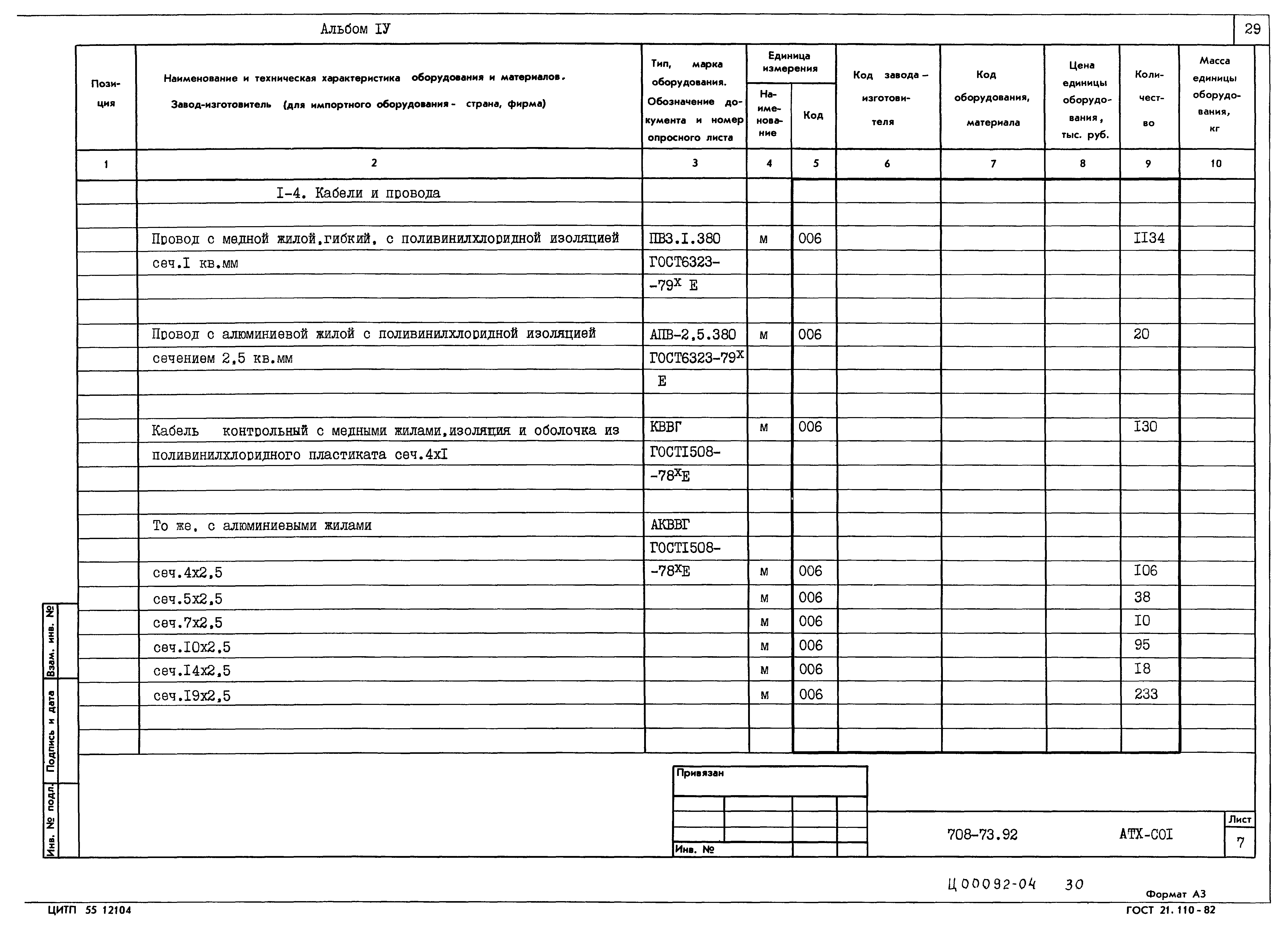 Типовой проект 708-73.92