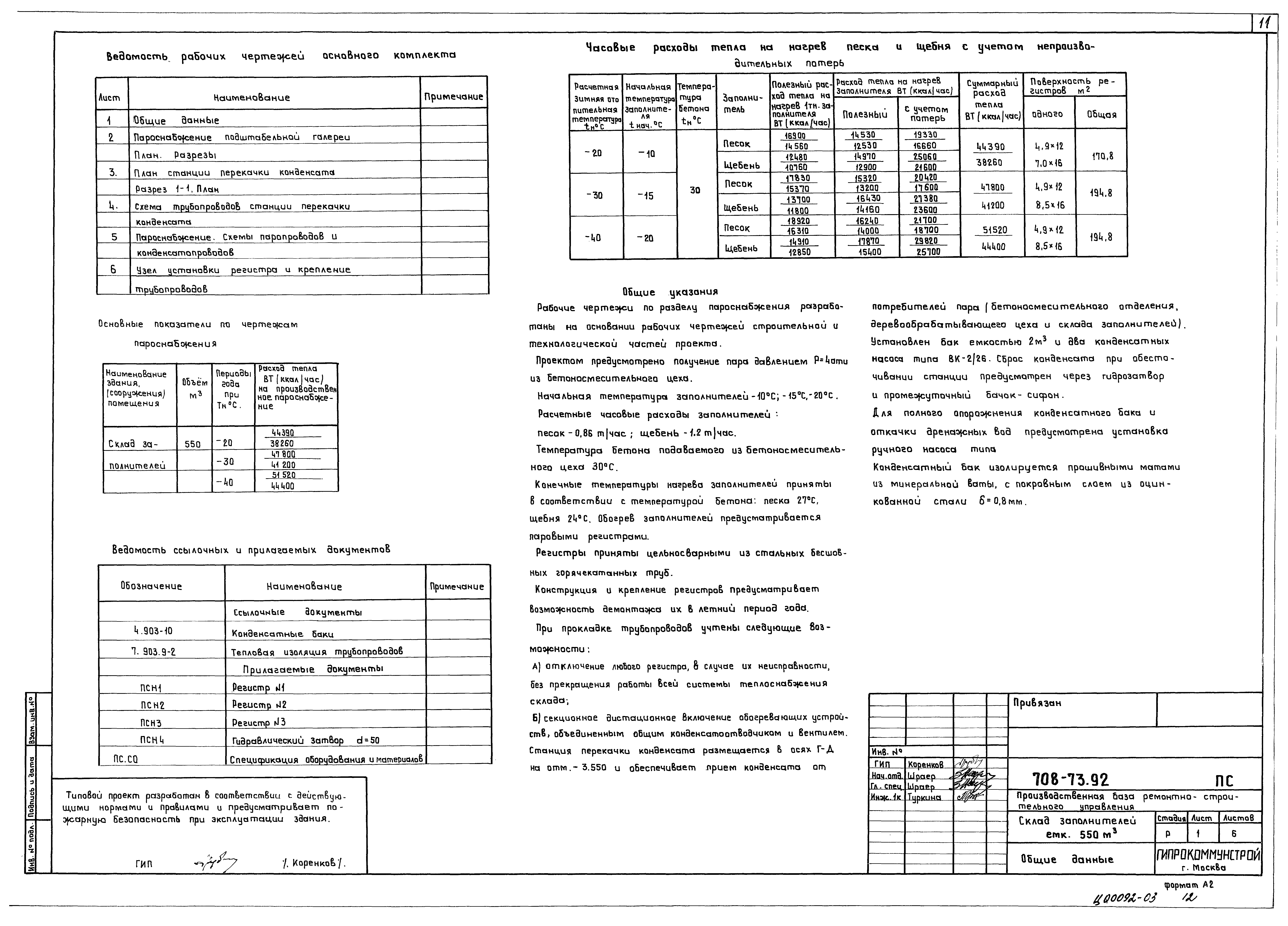 Типовой проект 708-73.92